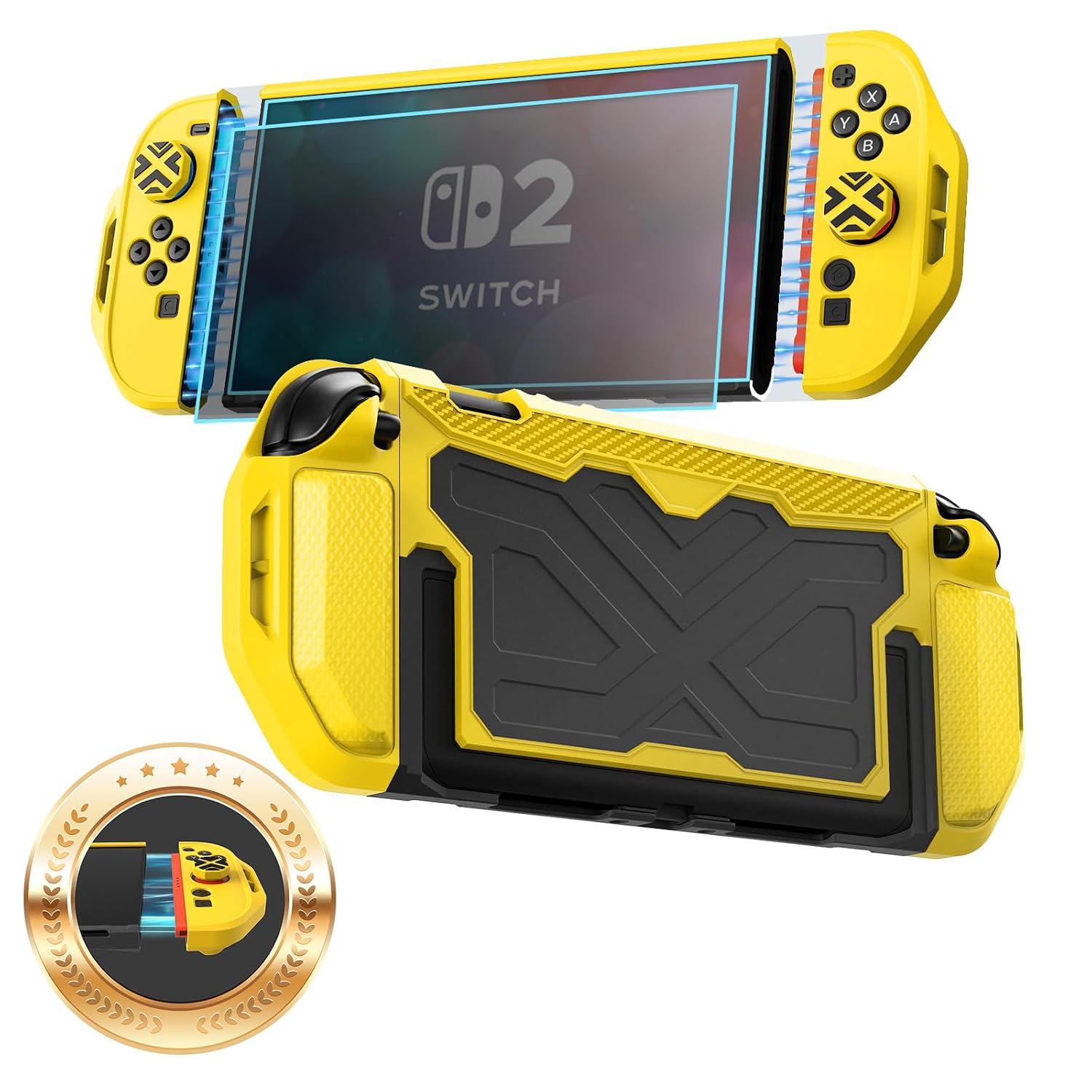 FUNDA CON AGARRE TOLADOSHOP PARA SWITCH 2 2025 AMARILLA - 1