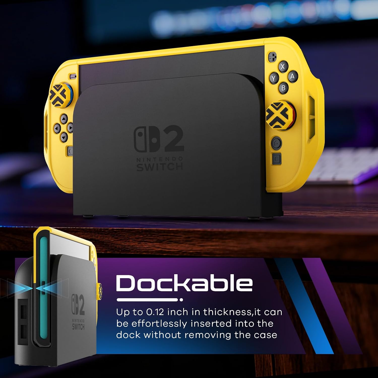 FUNDA CON AGARRE TOLADOSHOP PARA SWITCH 2 2025 AMARILLA - 2
