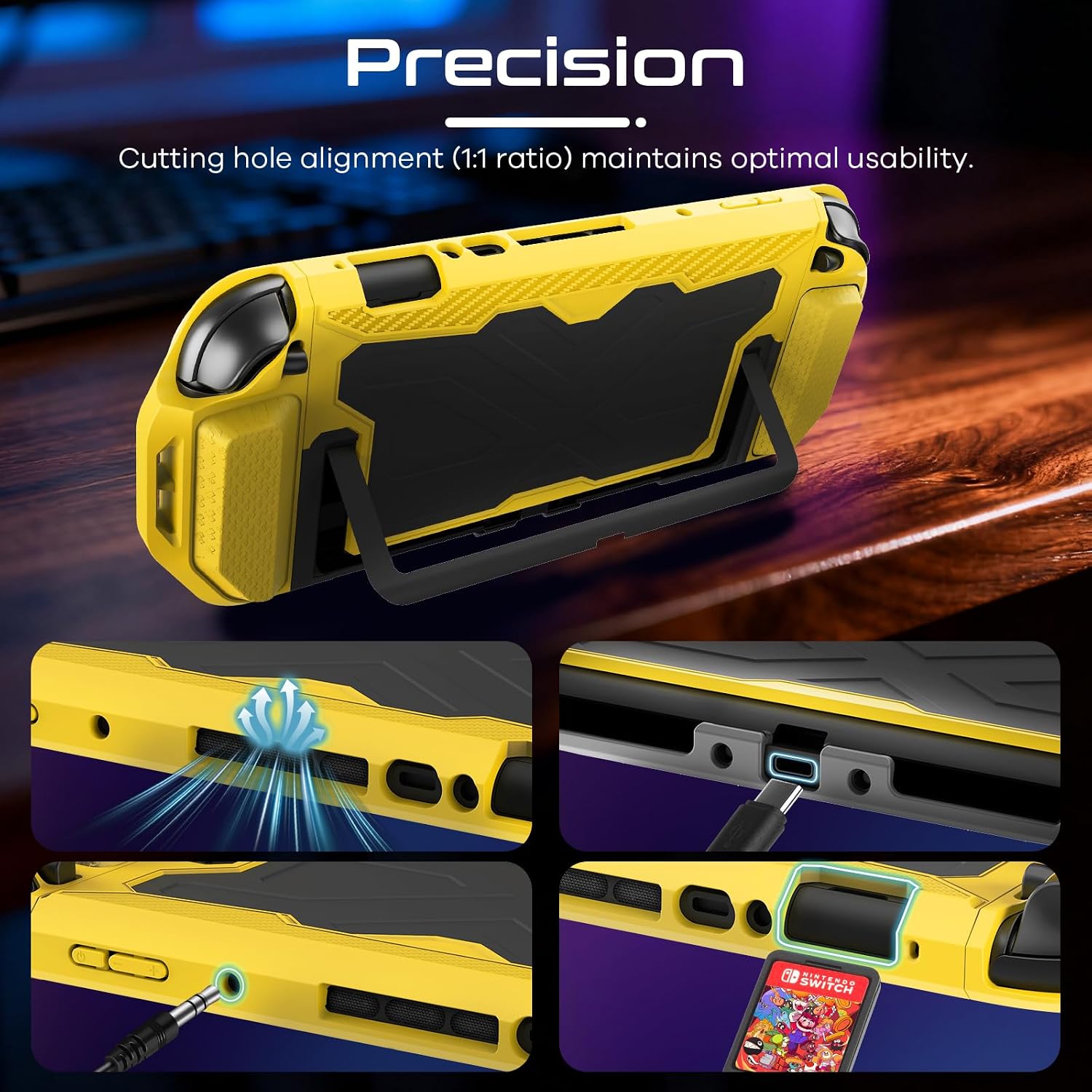 FUNDA CON AGARRE TOLADOSHOP PARA SWITCH 2 2025 AMARILLA - 5