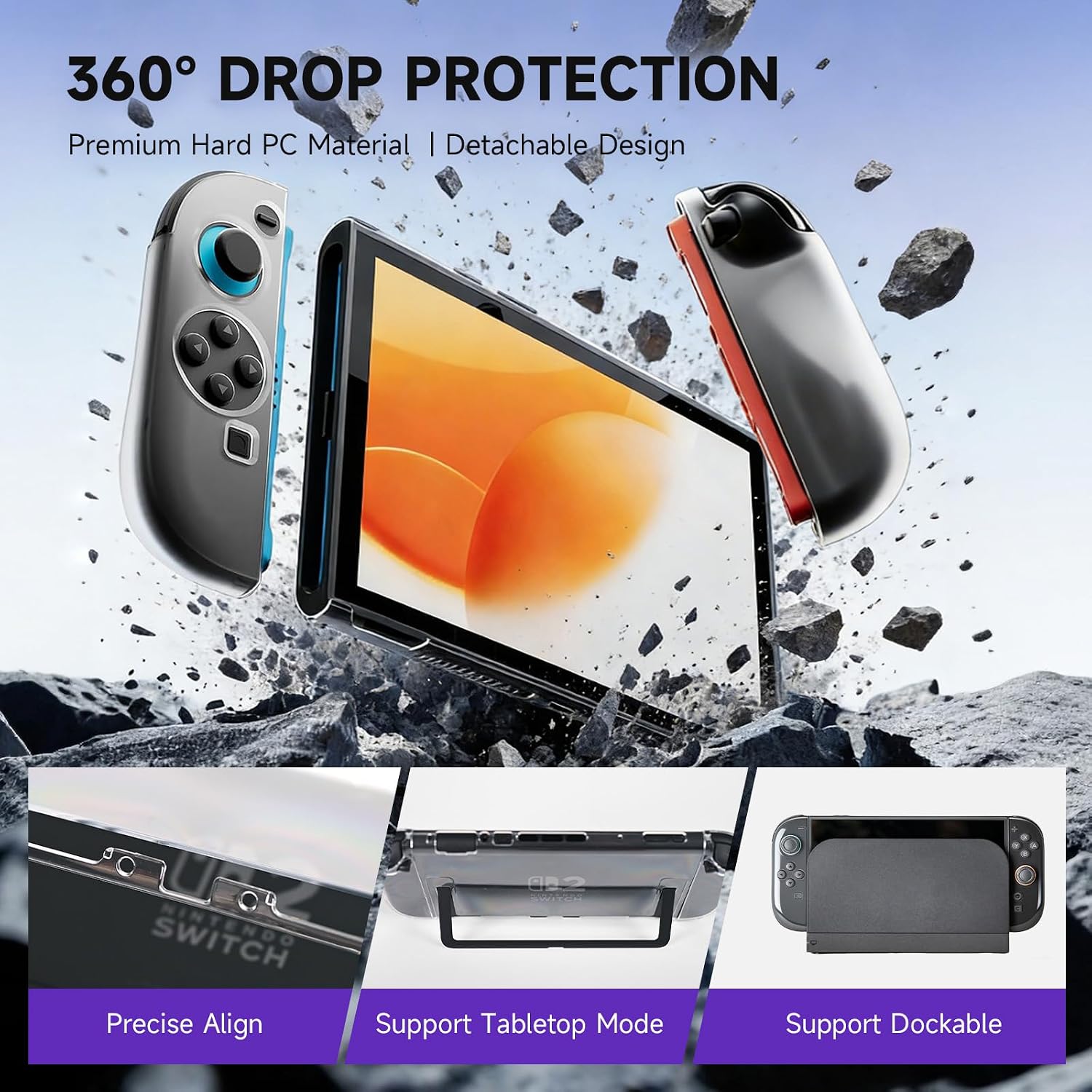 KIT DE ACCESORIOS ACEGAMER PRO HALL EFFECT PARA NINTENDO SWITCH 2 17 EN 1 - 5