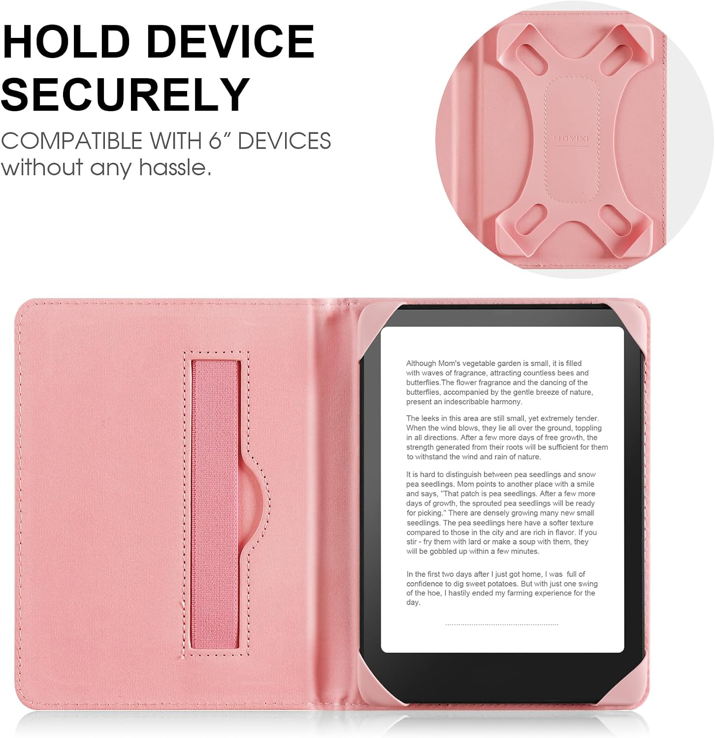ESTUCHE UNIVERSAL PARA EREADER 6 PULGADAS HOYIXI FLORES 2 - 4