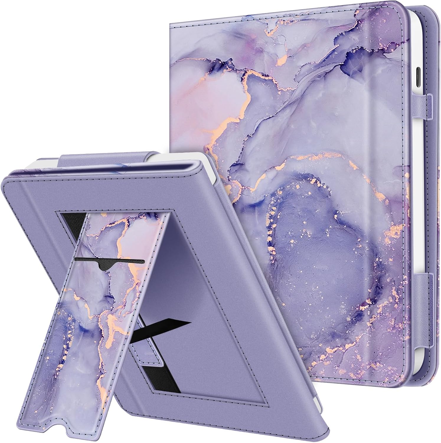 ESTUCHE FINTIE PARA KOBO LIBRA COLOUR 7' Y KOBO LIBRA 2 MORADO MÁRMOL - 1