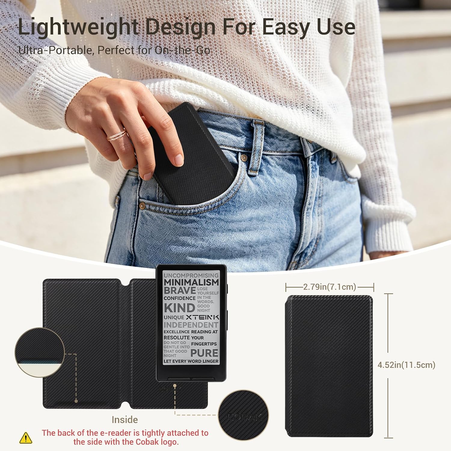 ESTUCHE COBAK MAGNETIC PARA XTEINK X4 NEGRO CLARO - 4