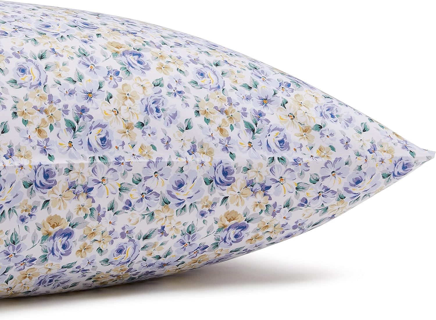 JUEGO DE SÁBANAS AMAZON BASICS MICROFIBRA 3 PIEZAS 1 PLAZA AZUL FLORAL - 5