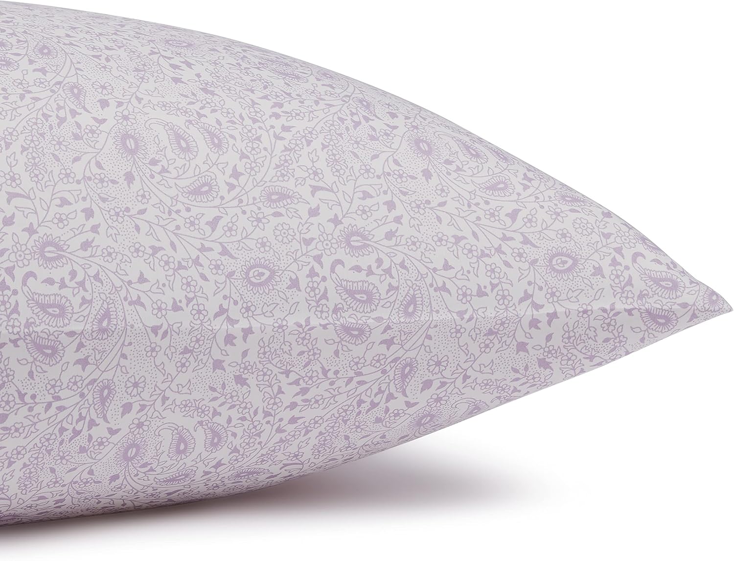 JUEGO DE SÁBANAS AMAZON BASICS MICROFIBRA 3 PIEZAS TWIN LAVANDA PAISLEY - 5