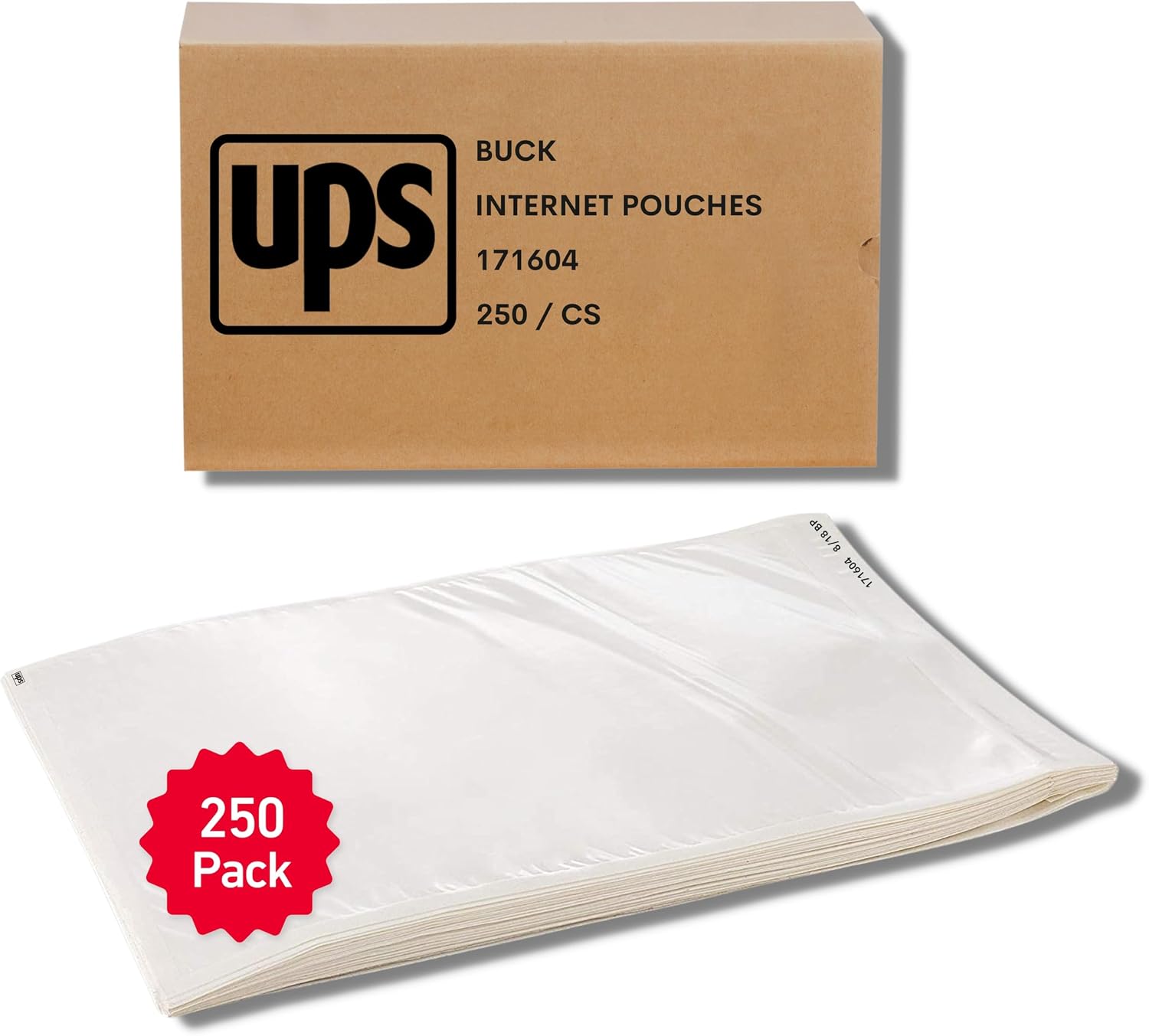 SOBRES PARA ETIQUETAS DE ENVÍO BUCK TAPE 6.5X10 PULGADAS 250 UNIDADES - 1