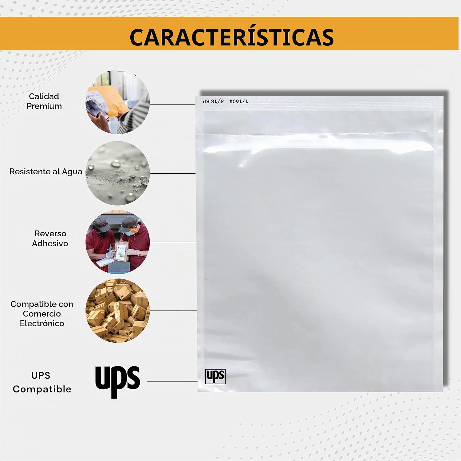 SOBRES PARA ETIQUETAS DE ENVÍO BUCK TAPE 6.5X10 PULGADAS 250 UNIDADES - 4