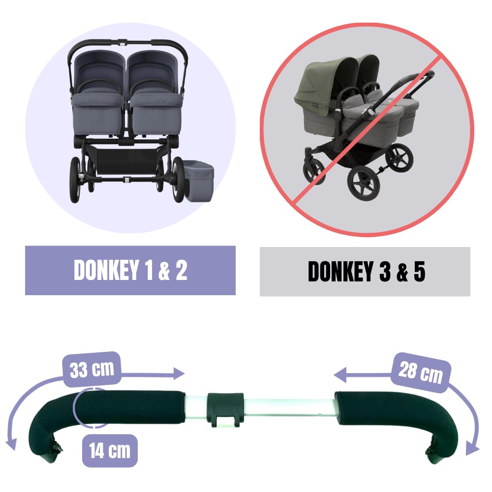 CUBRE MANILLAR PARA COCHE PROTEC TIF NEOPRENO COMPATIBLE BUGABOO DONKEY PACK 2 - 3