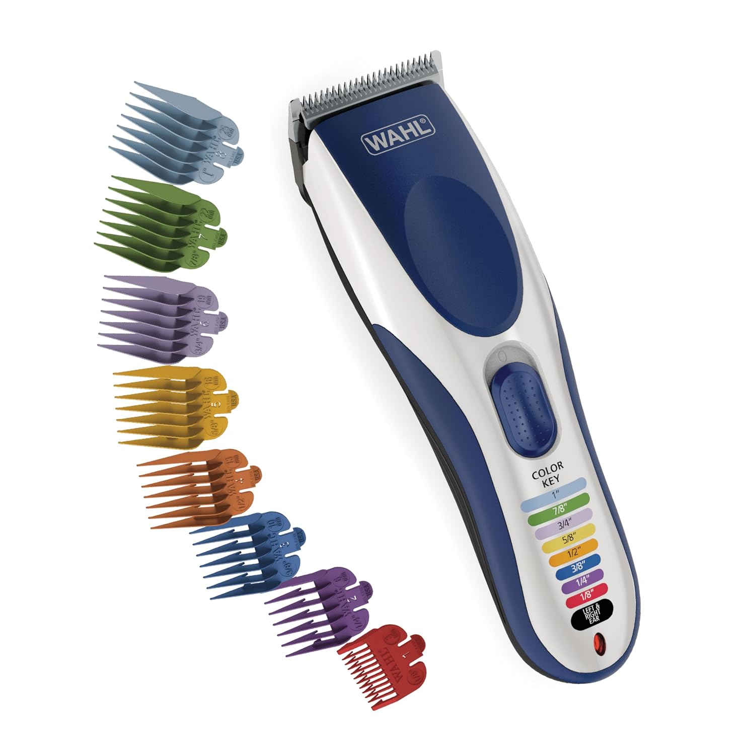 MÁQUINA DE CORTAR CABELLO INALÁMBRICA WAHL COLOR PRO RECARGABLE CON PEINES DE COLORES - 1