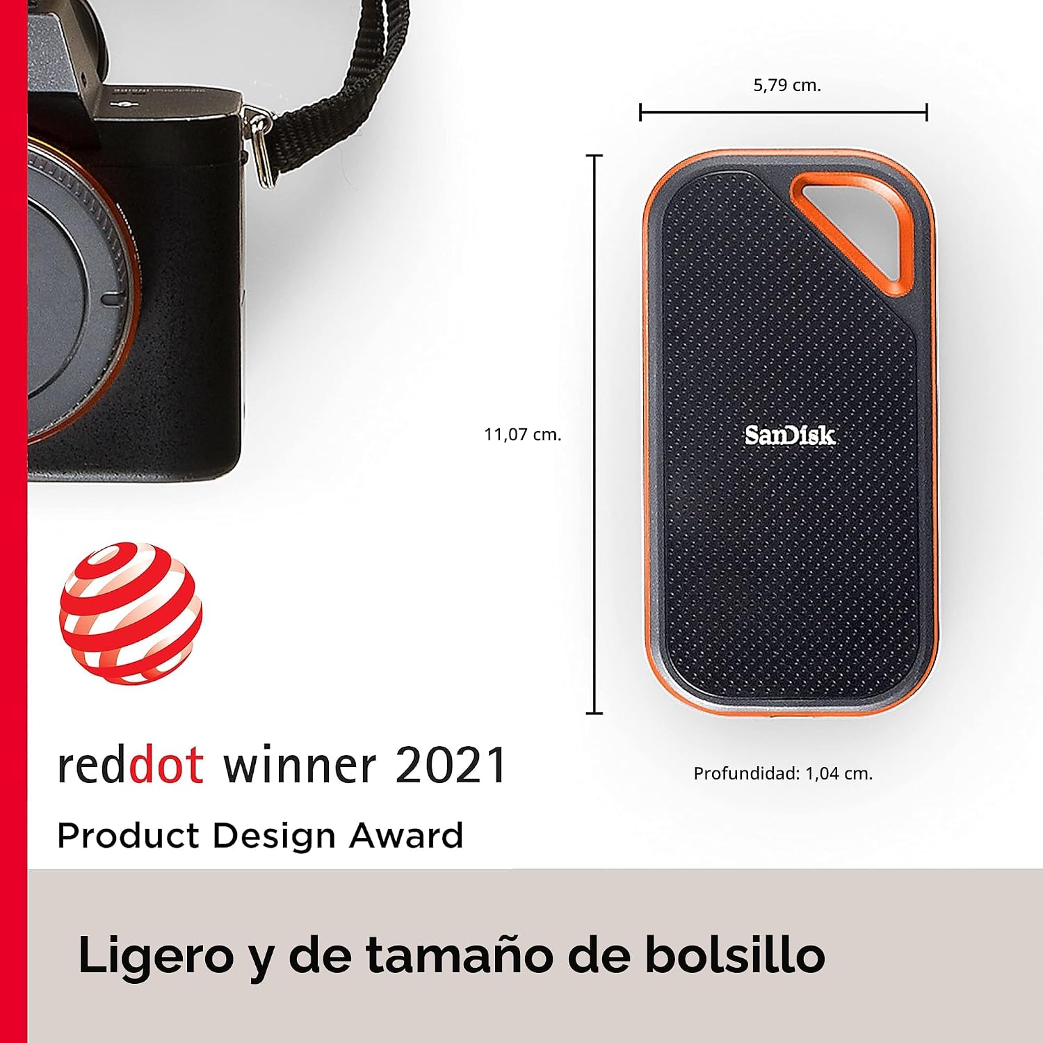 DISCO SÓLIDO EXTERNO SANDISK EXTREME PRO PORTABLE SSD 2TB - 3