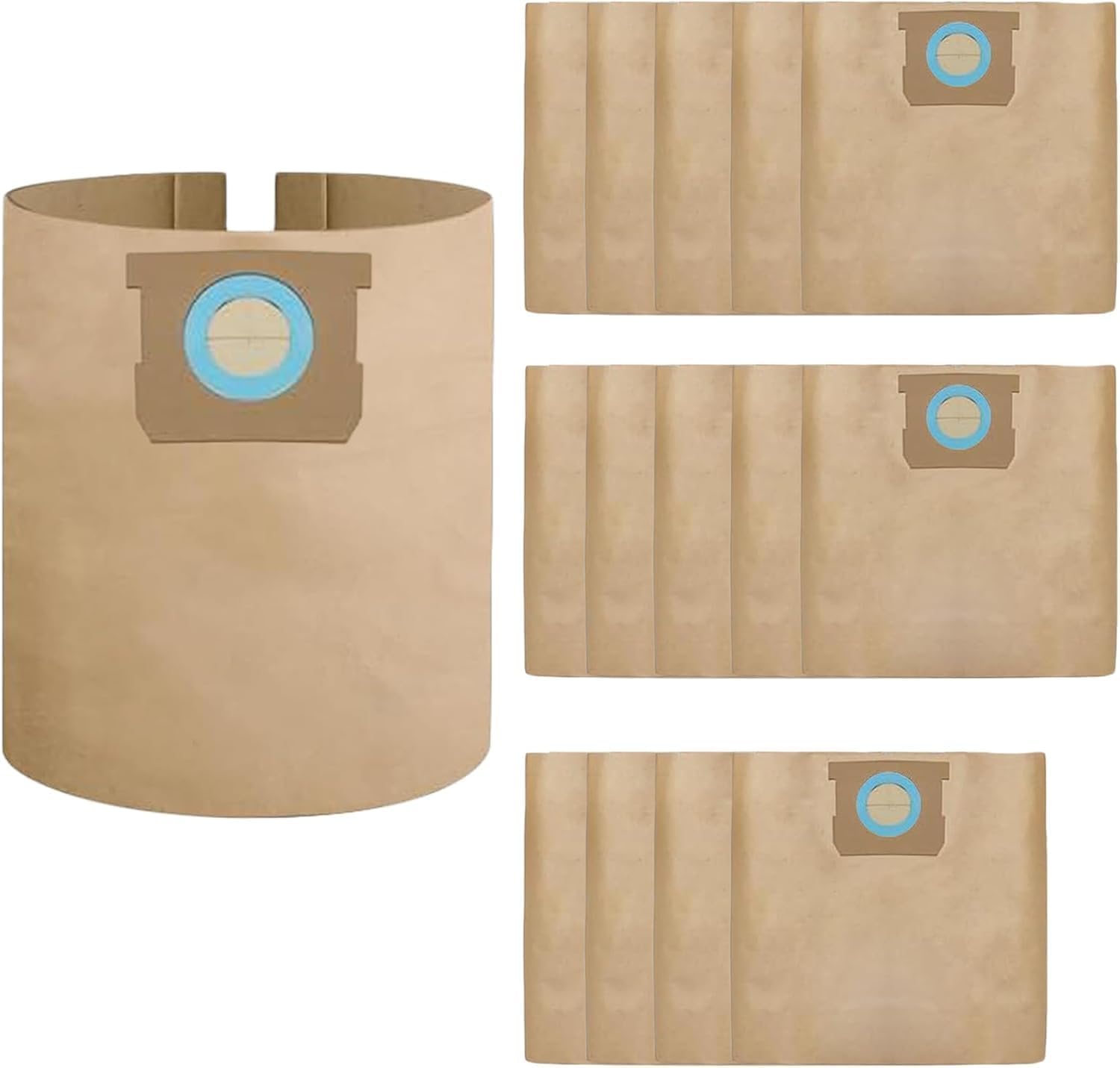BOLSAS PARA ASPIRADORA WHI-GN DXVA19-4104 PARA DEWALT 5-8 GALONES 15 UNIDADES - 1