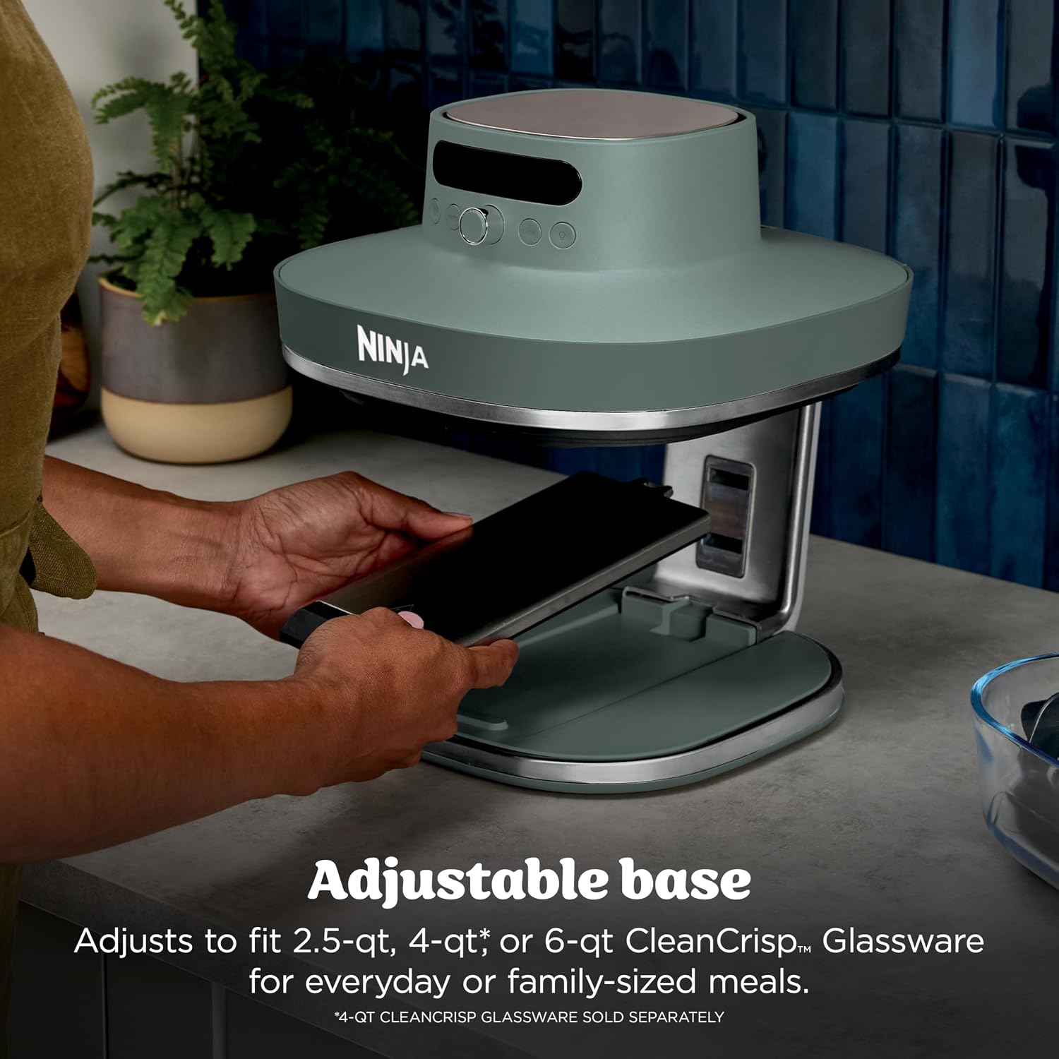 FREIDORA DE AIRE NINJA CRISPI PRO GLASS 6 EN 1 AMBAR 6 QT - 3