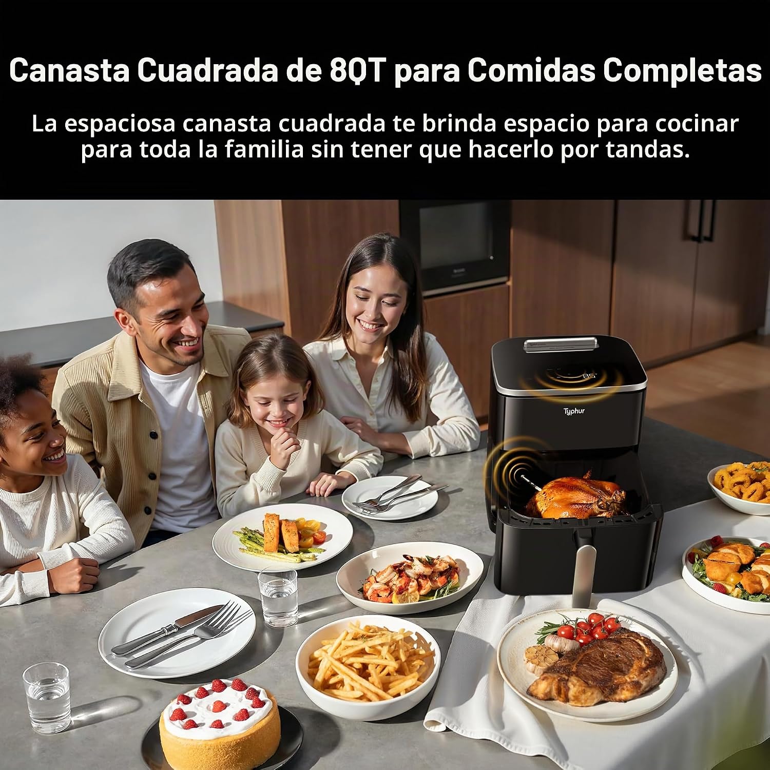 FREIDORA DE AIRE TYPHUR SYNC 8QT CON TERMÓMETRO INALÁMBRICO INTEGRADO - 4