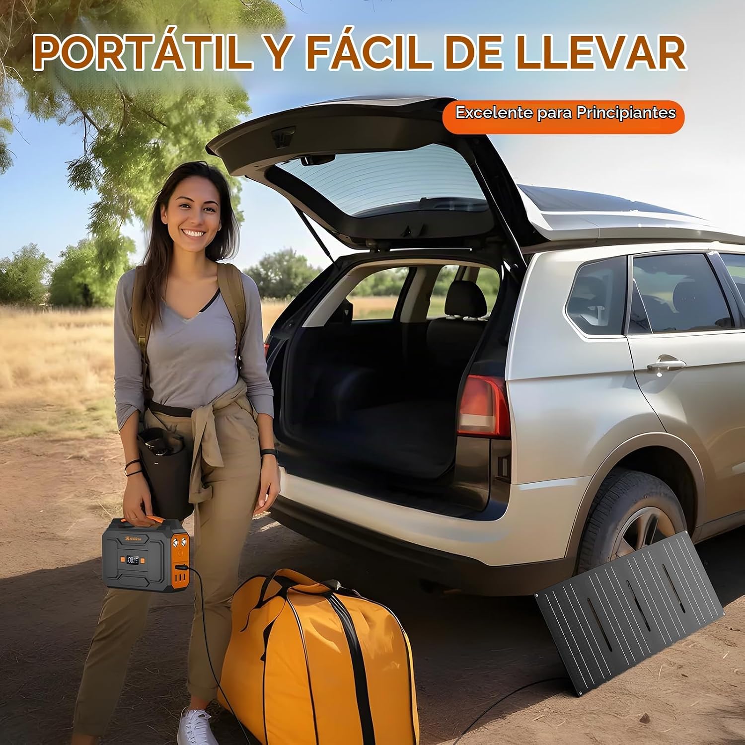 GENERADOR ELÉCTRICO PORTÁTIL ZEROKOR 100W CON SALIDA AC 110V - 2