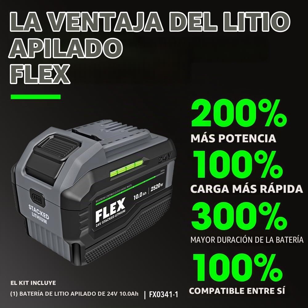 SIERRA INGLETEADORA FLEX 24V BRUSHLESS 12 PULGADAS DUAL BEVEL DESLIZANTE FX7141A-1J - 2