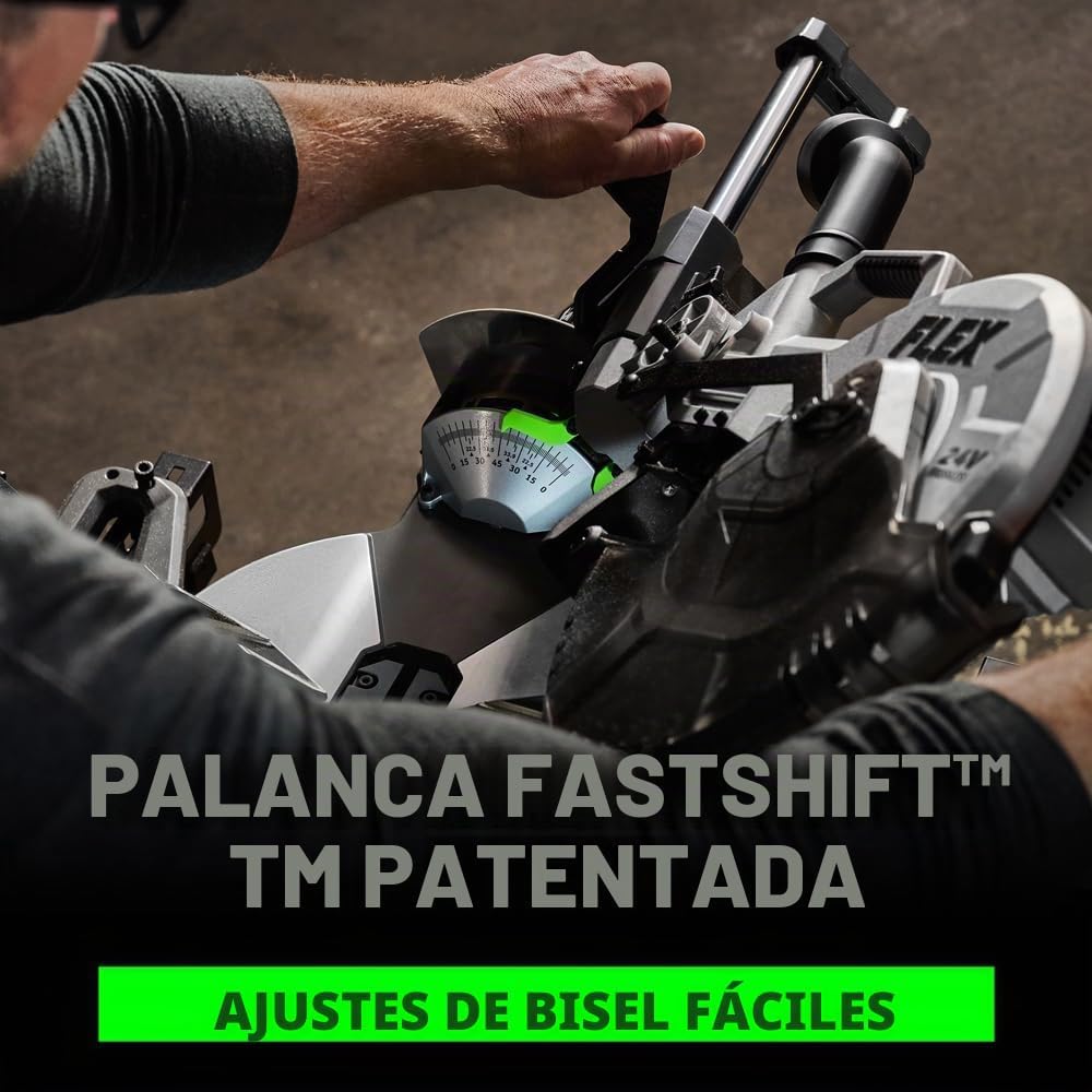 SIERRA INGLETEADORA FLEX 24V BRUSHLESS 12 PULGADAS DUAL BEVEL DESLIZANTE FX7141A-1J - 4