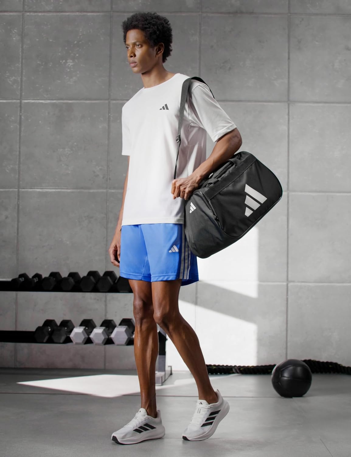 BOLSO DEPORTIVO ADIDAS POWER GYM PEQUEÑO NEGRO/BLANCO OSFA - 2
