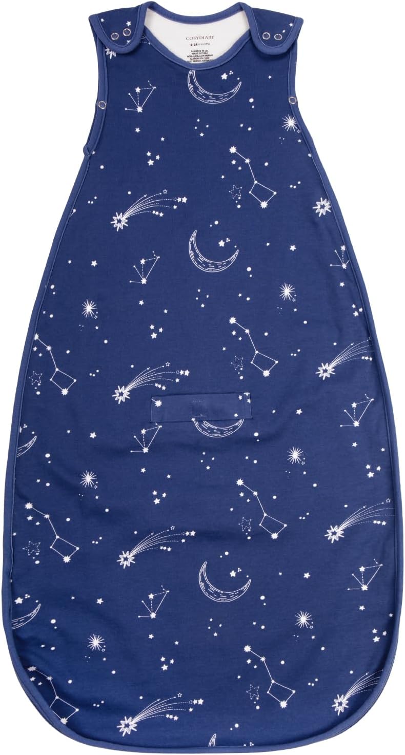 SACO DE DORMIR PARA BEBÉ COSYDIARY MERINO WOOL Y COTTON TALLA UNIVERSAL AJUSTABLE CON CIERRE 2 VÍAS - 1