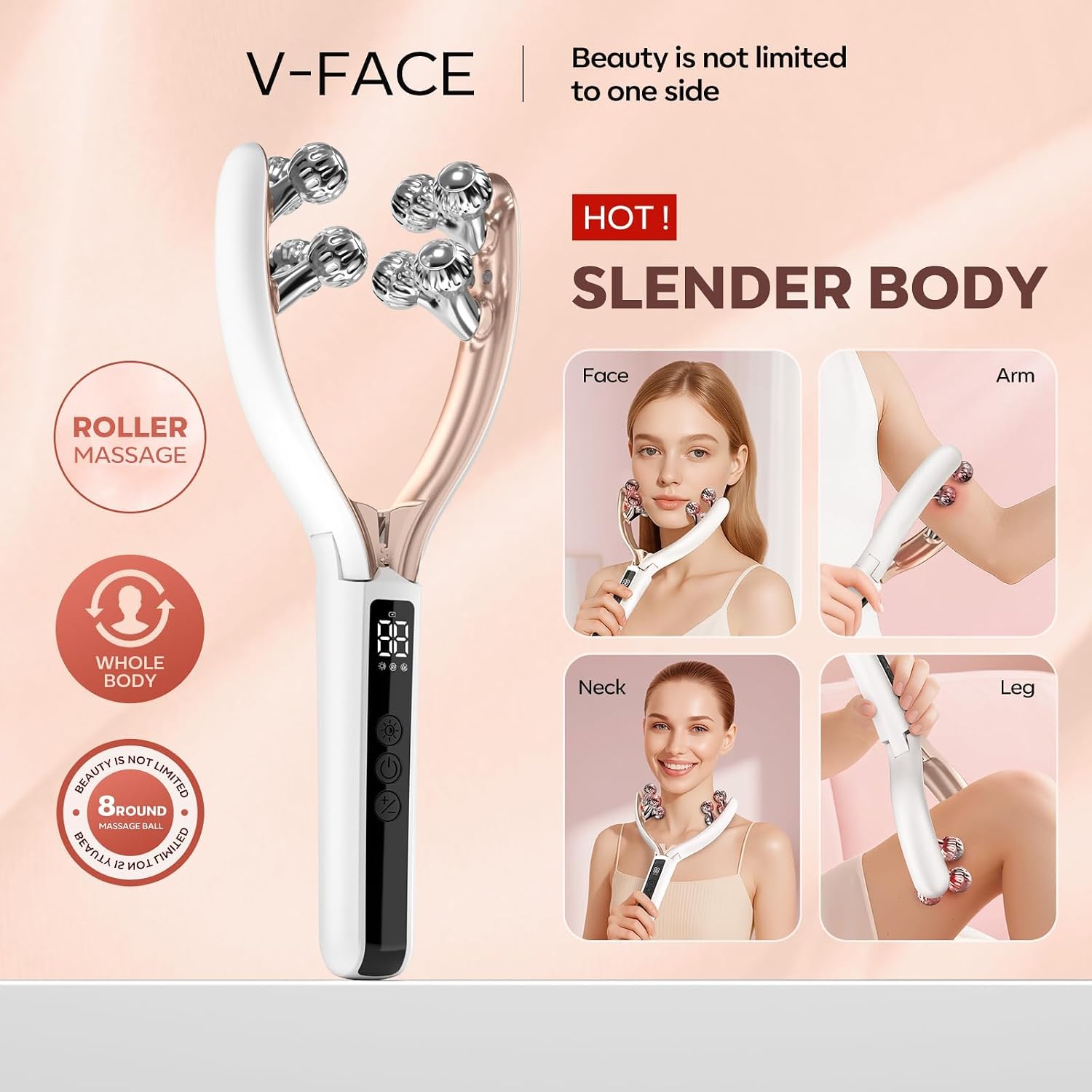 MASAJEADOR FACIAL DOGEYVOLLAR CON VIBRACIÓN Y CALOR PARA DRENAJE LINFÁTICO Y RELAJACIÓN - 2