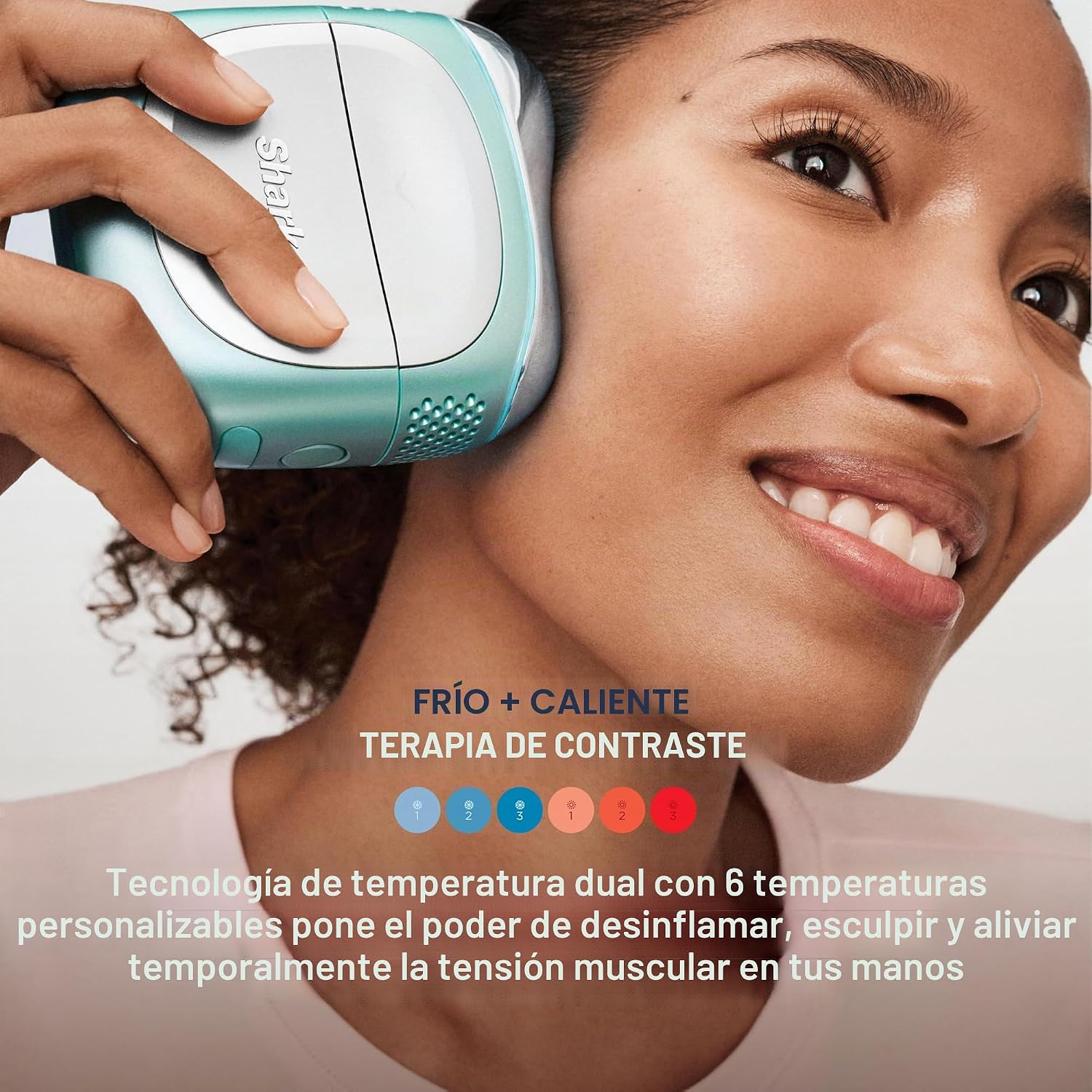 HERRAMIENTA DE TERAPIA DE CONTRASTE SHARK DEPUFFI FH220PK ROSA - 2