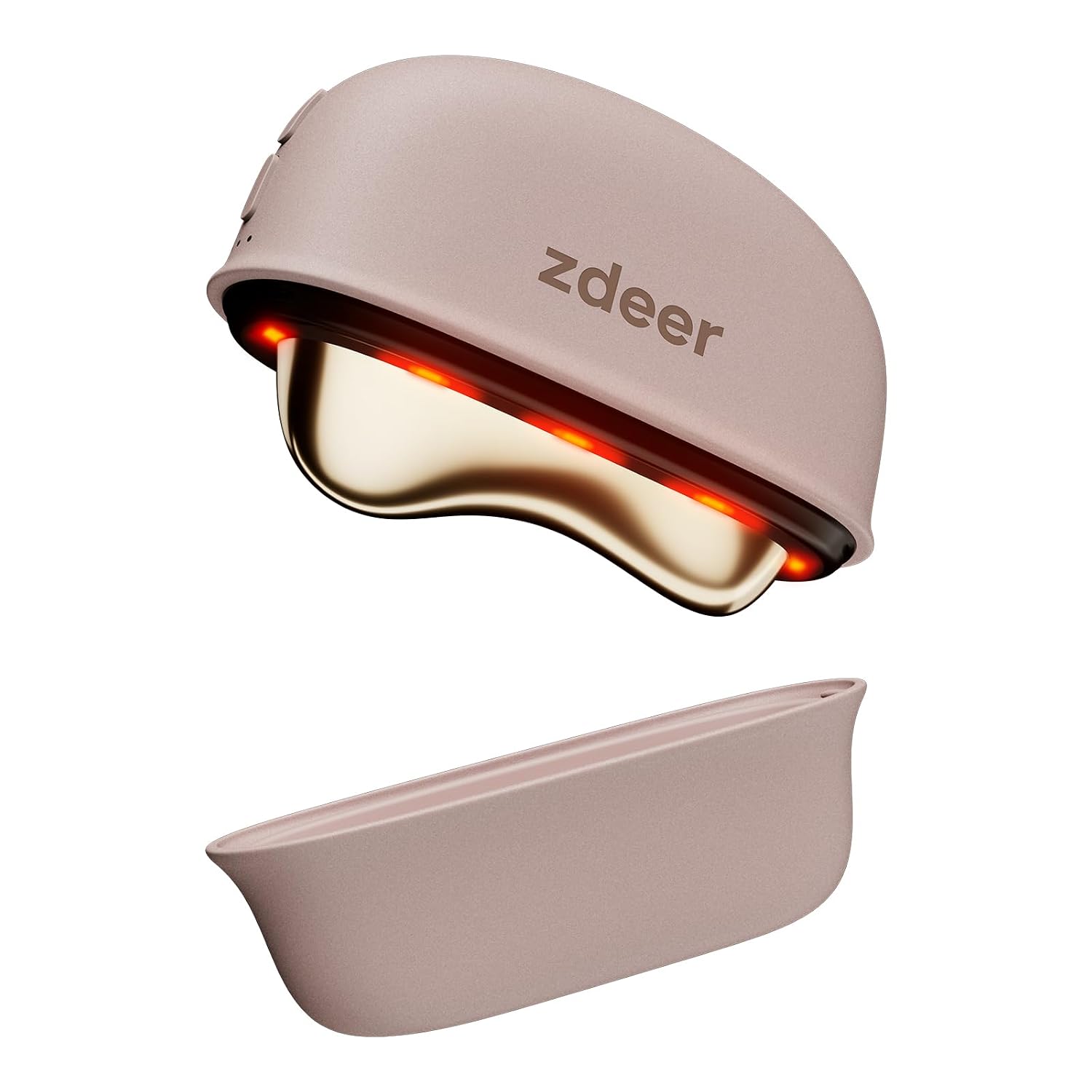 HERRAMIENTA ELÉCTRICA GUA SHA ZDEER GS5 ROSA CON LUZ ROJA Y MASAJE TÉRMICO - 1