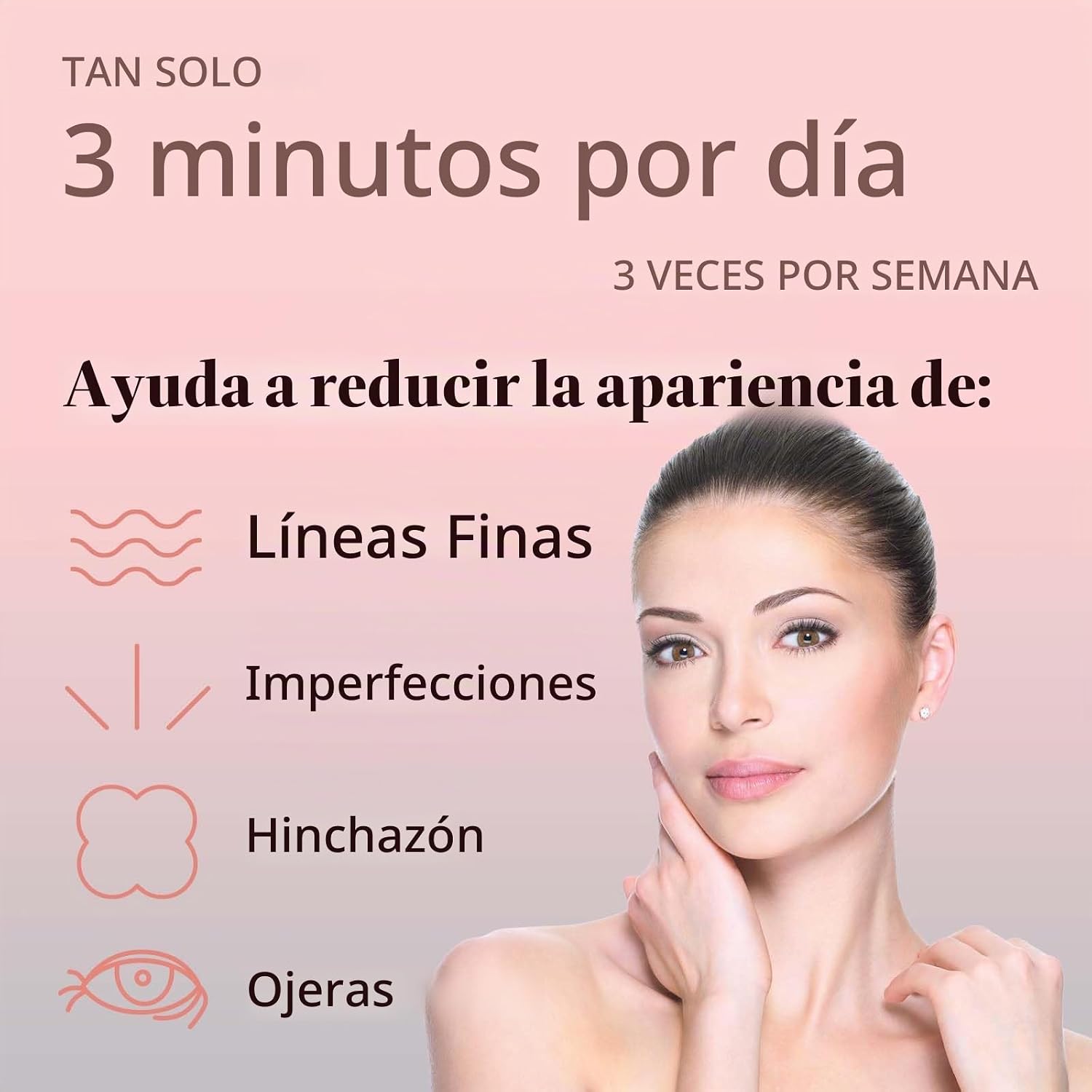 DISPOSITIVO FACIAL LONDXIN 4 EN 1 CON TERAPIA DE LUZ ROJA Y MICROCORRIENTE PARA ROSTRO Y CUELLO - 3