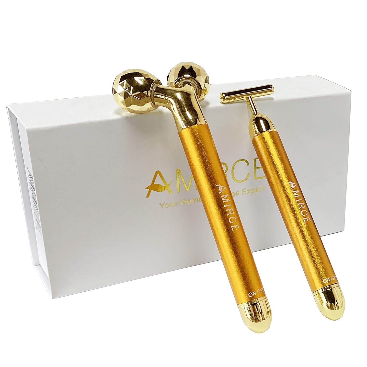 MASAJEADOR FACIAL AMIRCE KIT ROLLER 3D Y T SHAPE - 1