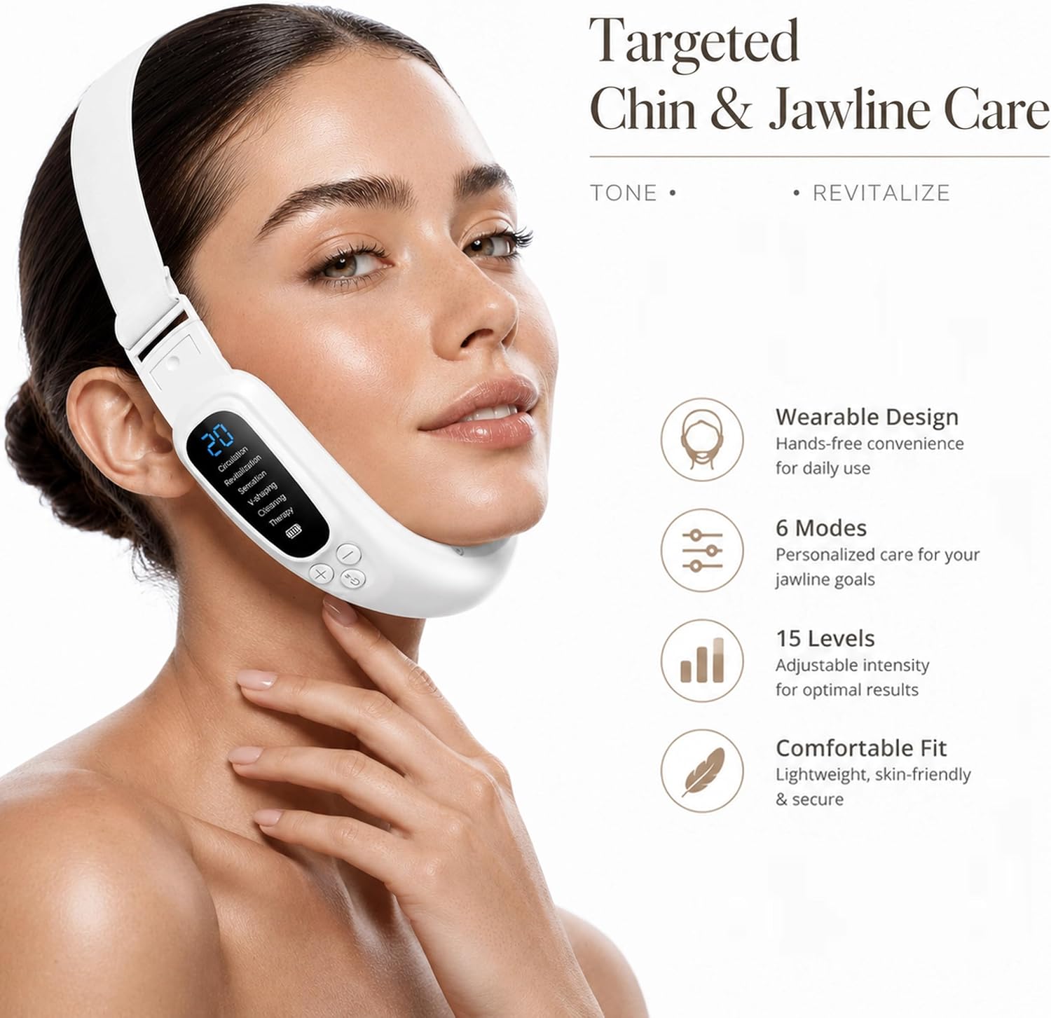 DISPOSITIVO PARA PAPADA Y CONTORNO FACIAL MACHOO K328 - 2