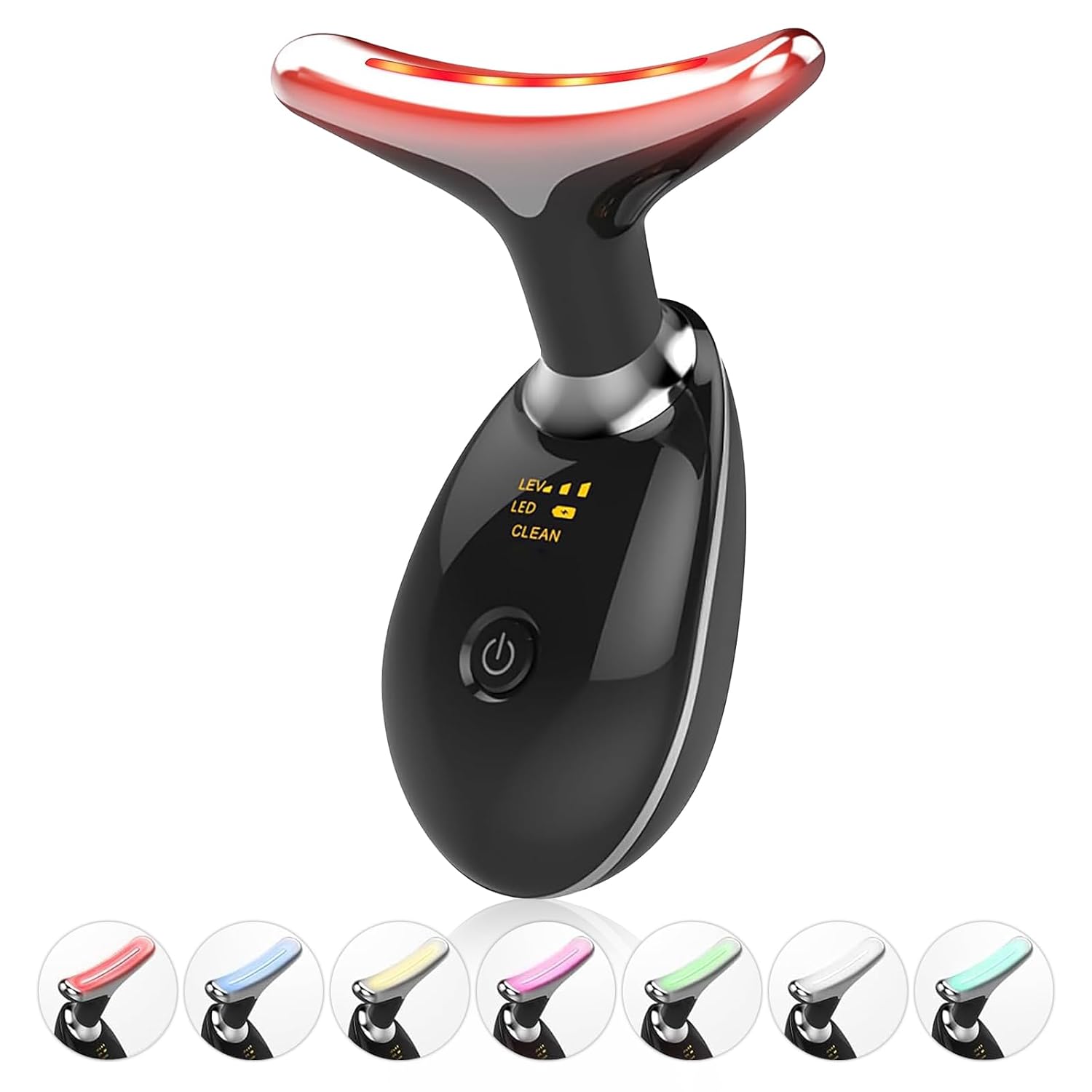 DISPOSITIVO PORTÁTIL PARA BELLEZA FACIAL LYNDOPS 7 COLORES NEGRO BRILLANTE - 1