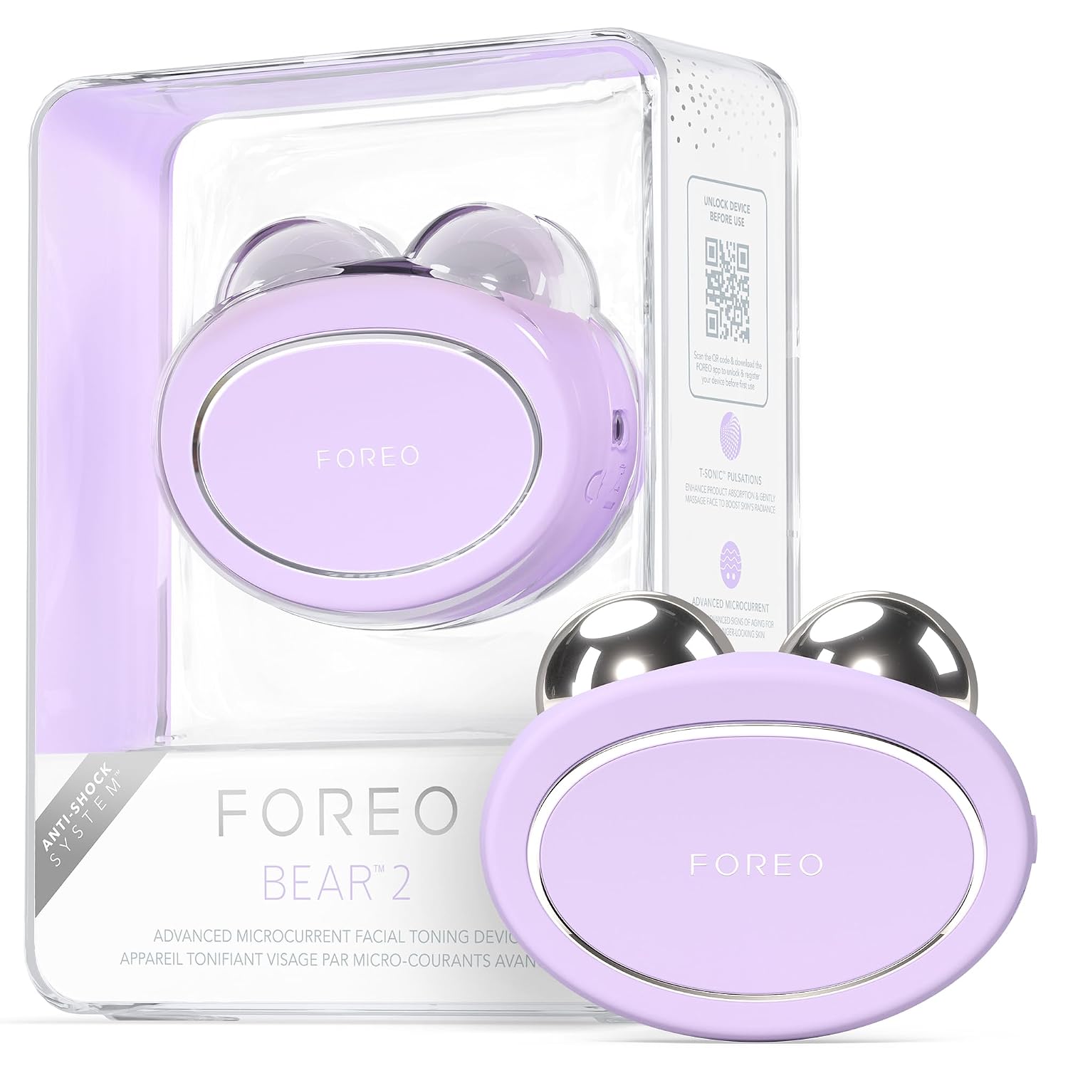 DISPOSITIVO FACIAL FOREO BEAR 2 ADVANCED MICROCURRENT PARA LIFTING Y TONIFICACIÓN - 1