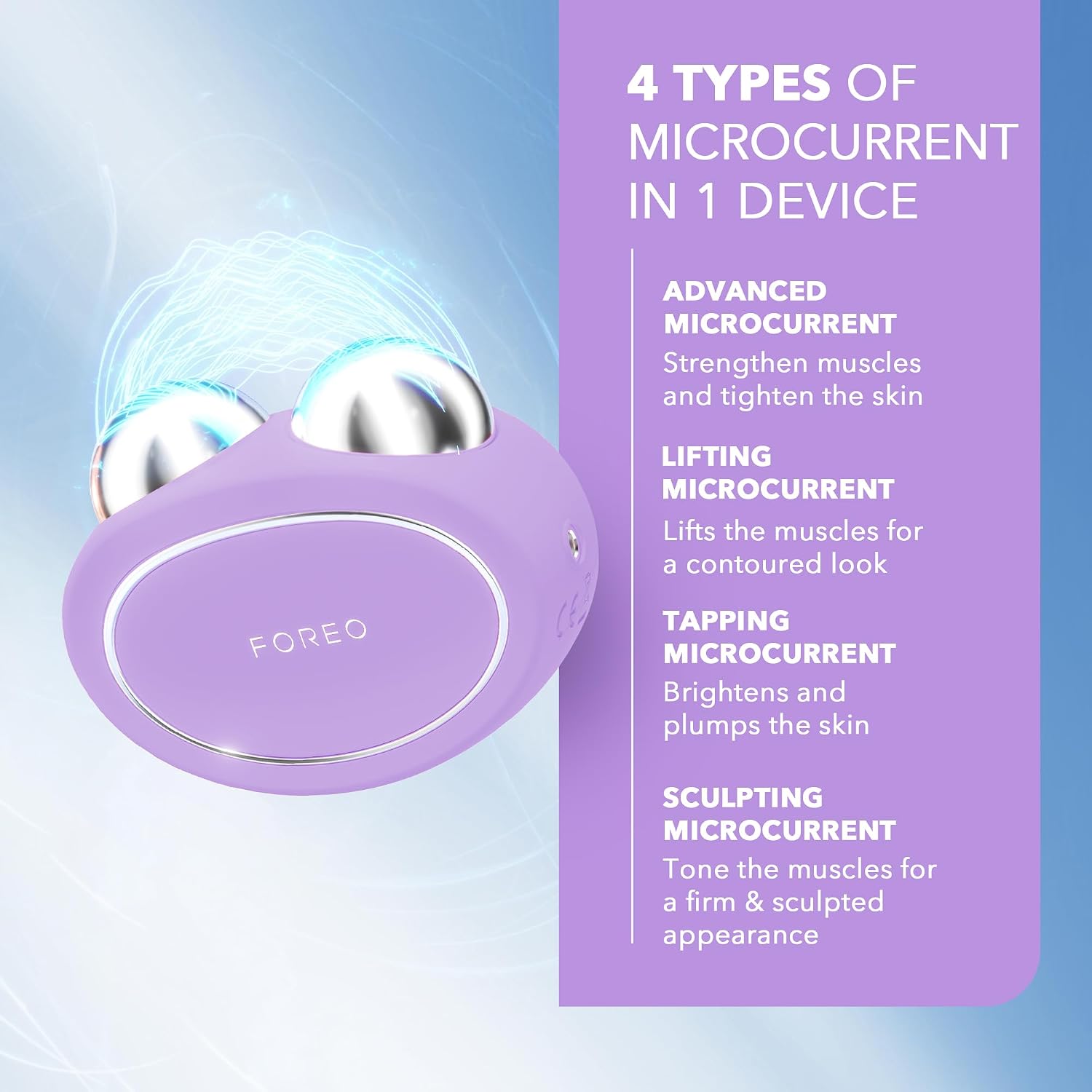 DISPOSITIVO FACIAL FOREO BEAR 2 ADVANCED MICROCURRENT PARA LIFTING Y TONIFICACIÓN - 3