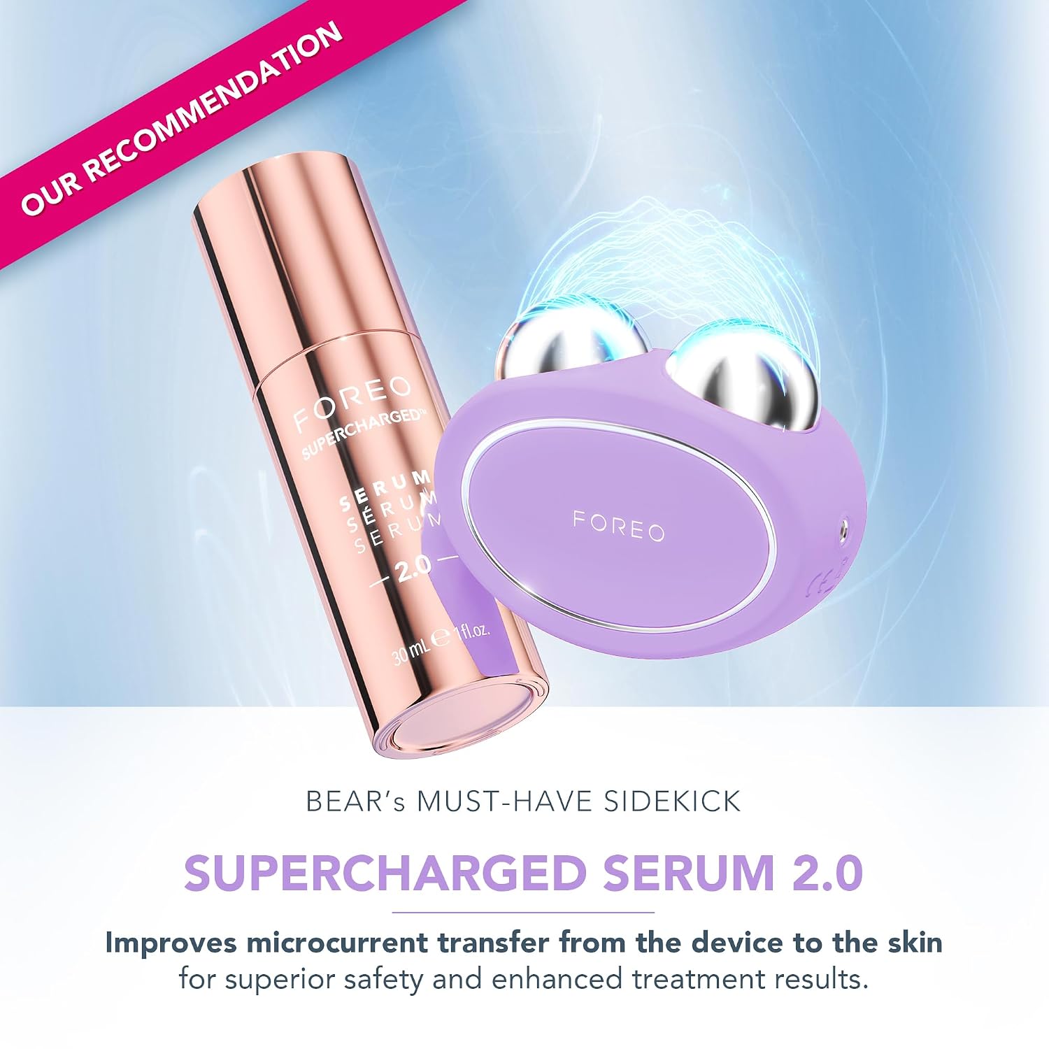 DISPOSITIVO FACIAL FOREO BEAR 2 ADVANCED MICROCURRENT PARA LIFTING Y TONIFICACIÓN - 4
