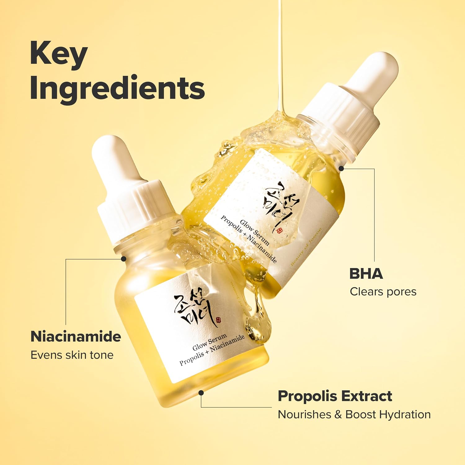 SUERO FACIAL BEAUTY OF JOSEON GLOW SERUM PROPOLIS Y NIACINAMIDA 60ML - 5