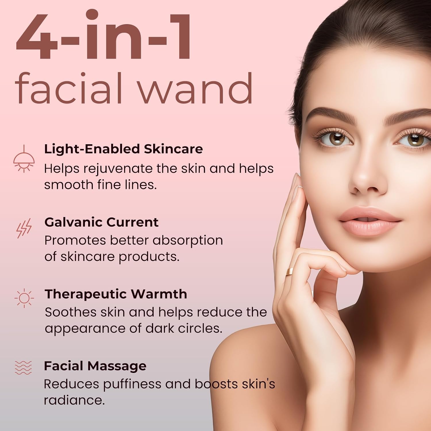 DISPOSITIVO FACIAL LONDXIN 7 EN 1 CON TERAPIA DE LUZ LED PARA ROSTRO Y CUELLO - 2