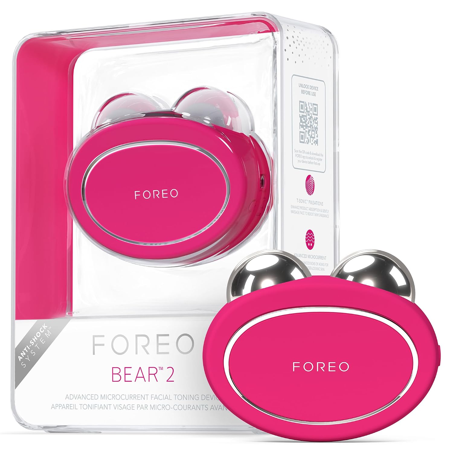 DISPOSITIVO FACIAL FOREO BEAR 2 ADVANCED MICROCURRENT PARA LIFTING Y TONIFICACIÓN - 1