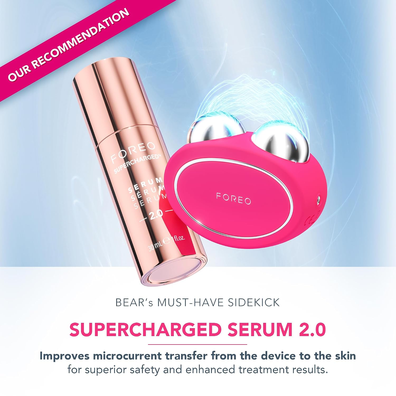 DISPOSITIVO FACIAL FOREO BEAR 2 ADVANCED MICROCURRENT PARA LIFTING Y TONIFICACIÓN - 4