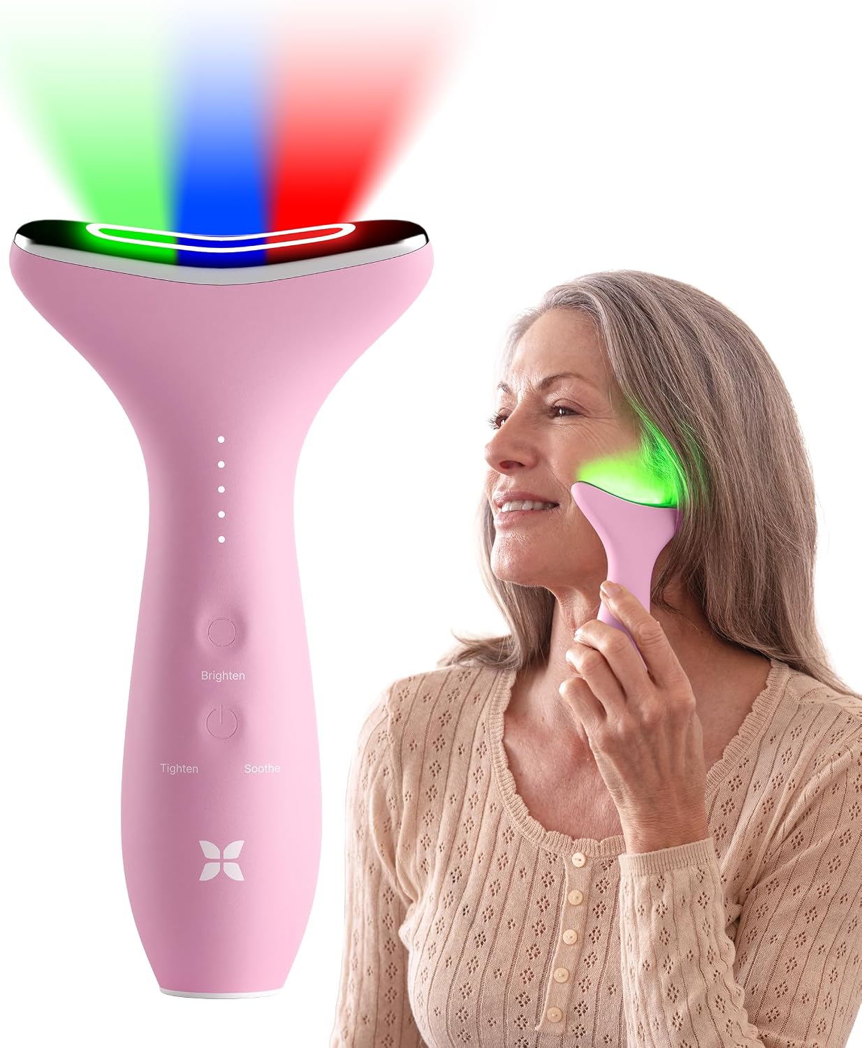 MASAJEADOR FACIAL REVOMADIC REVO GENIE CON LUZ LED Y CALOR - 1