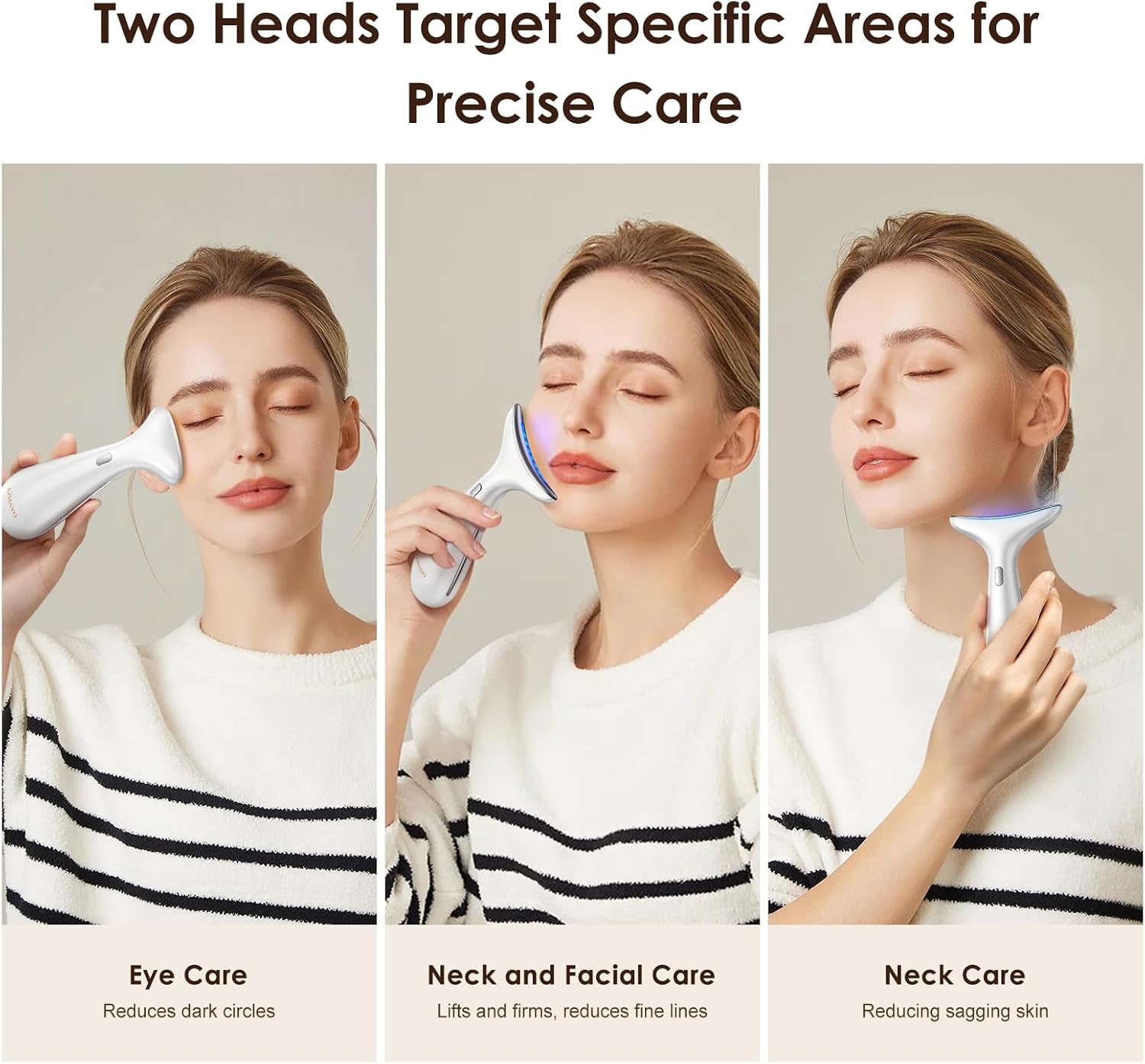 MASAJEADOR FACIAL PARA OJOS RNAIX DUAL HEAD CON CALOR Y VIBRACIÓN - 3