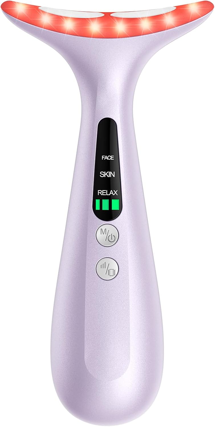 MASAJEADOR DE CUELLO Y ROSTRO RNAIX CON CALOR Y VIBRACIÓN RECARGABLE USB - 1