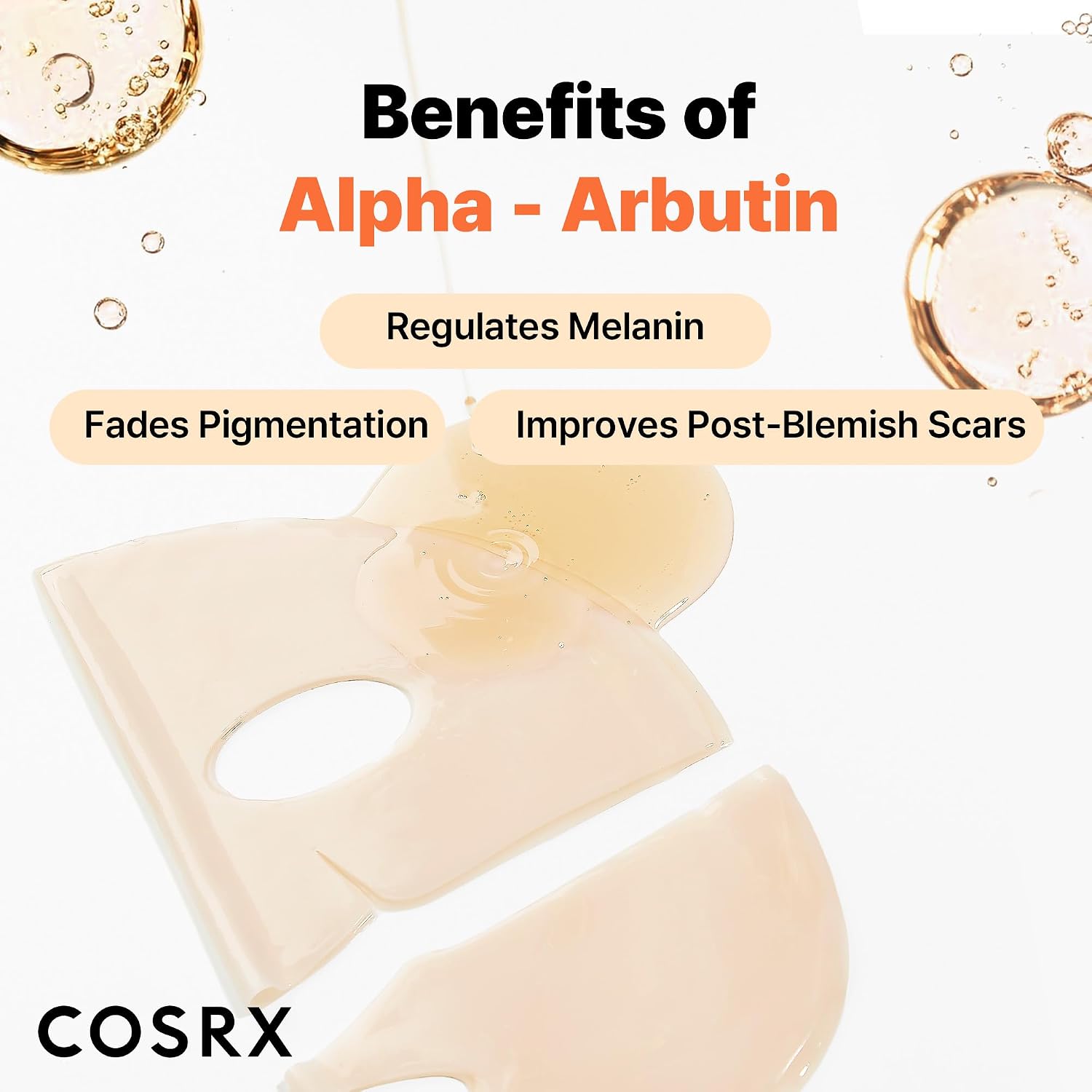 MASCARILLAS FACIALES COSRX THE ALPHA-ARBUTIN HYDROGEL 3 UNIDADES - 4
