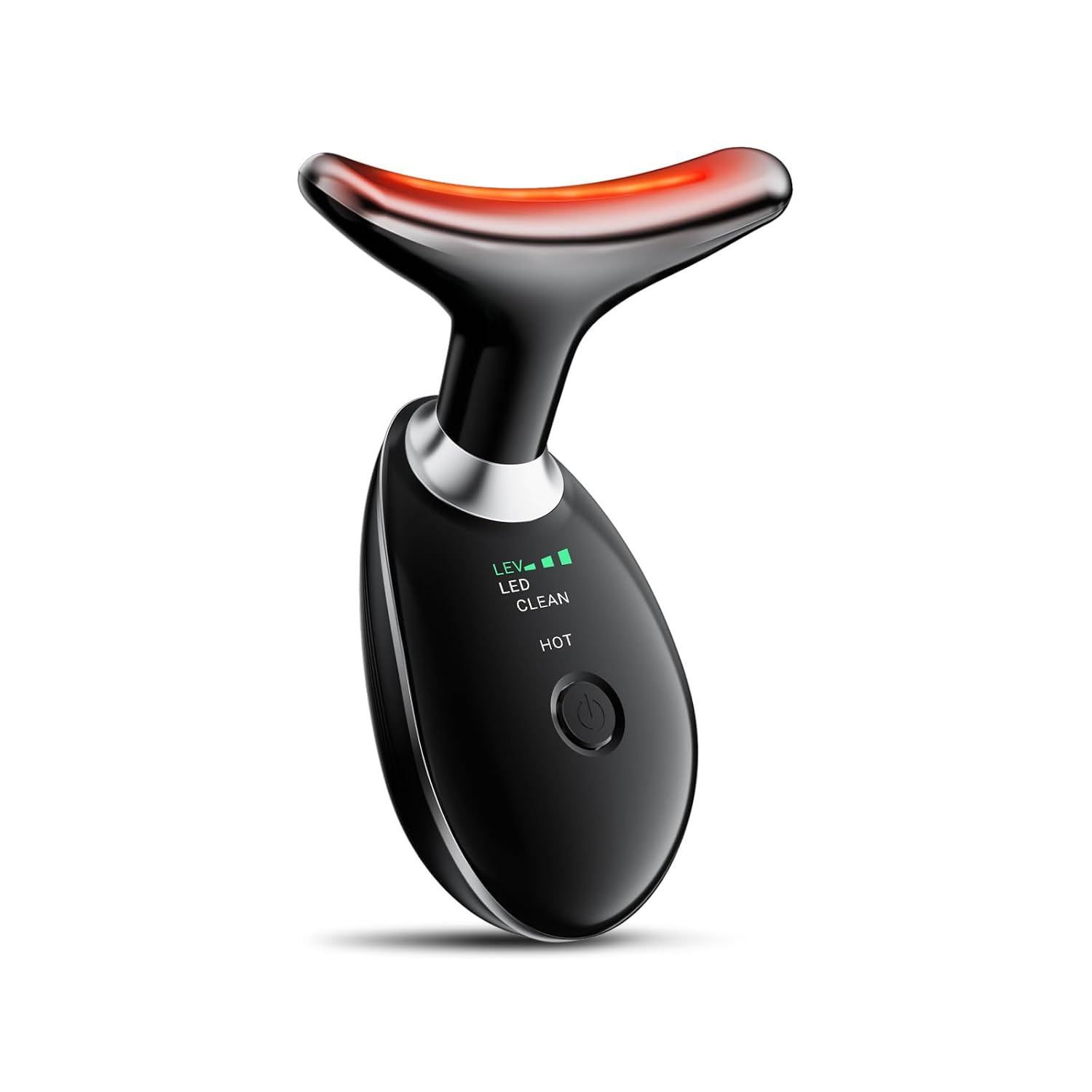 MASAJEADOR FACIAL Y DE CUELLO KYOTTANI 3 MODOS VIBRACIÓN NEGRO - 1