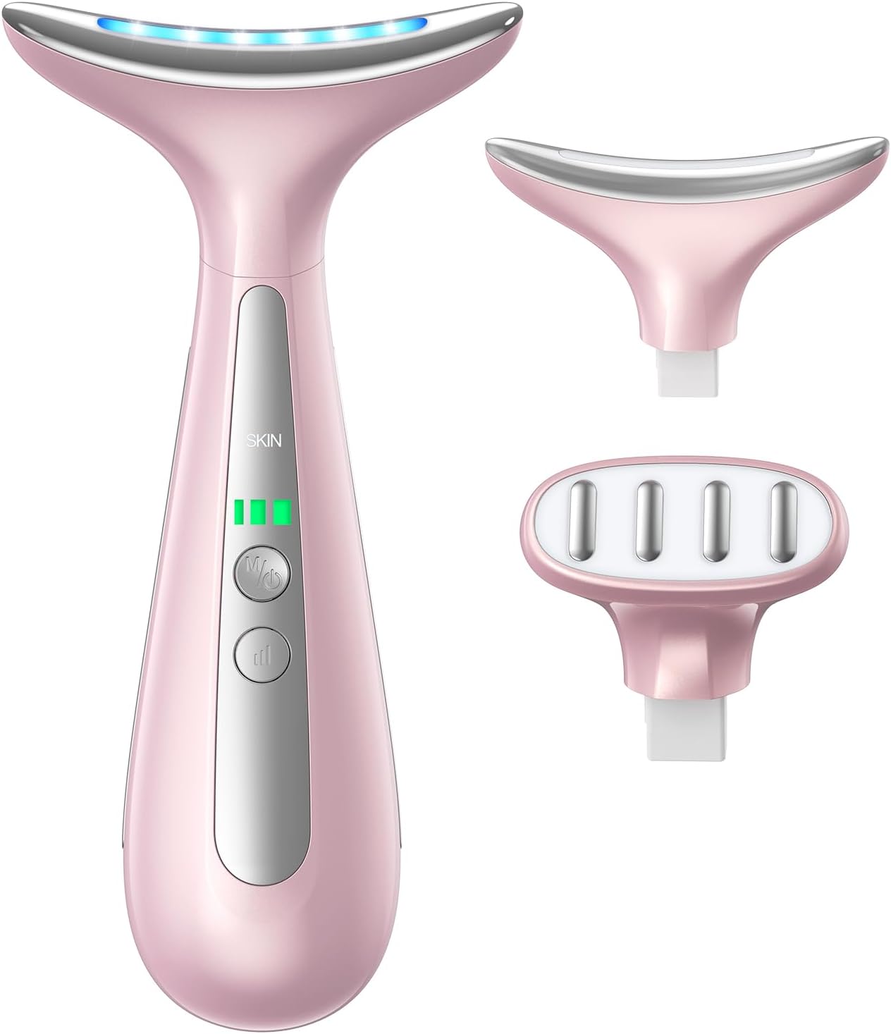 MASAJEADOR FACIAL Y DE OJOS RNAIX CON CABEZAS DOBLES Y CALOR CONSTANTE - 1
