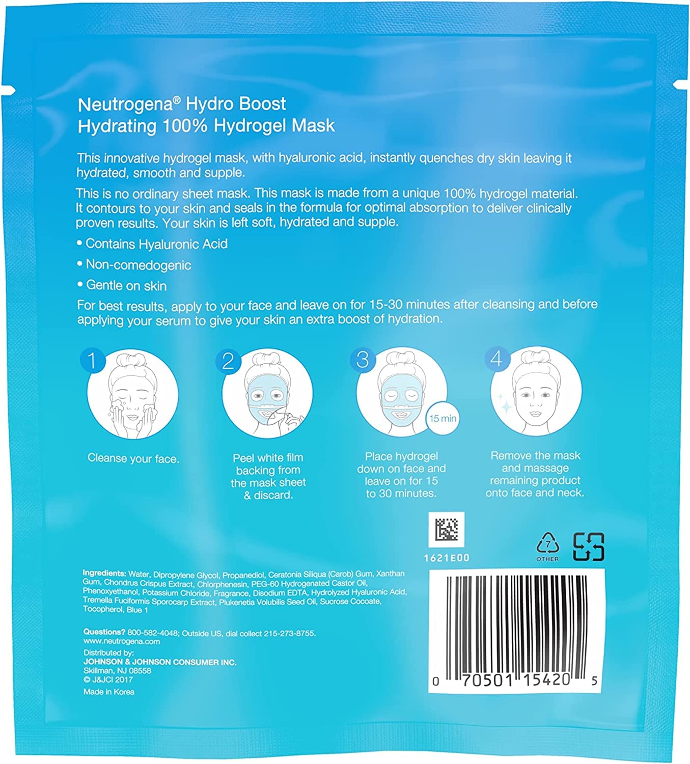 MASCARILLA FACIAL NEUTROGENA HYDRO BOOST HYDROGEL 30 G - 2