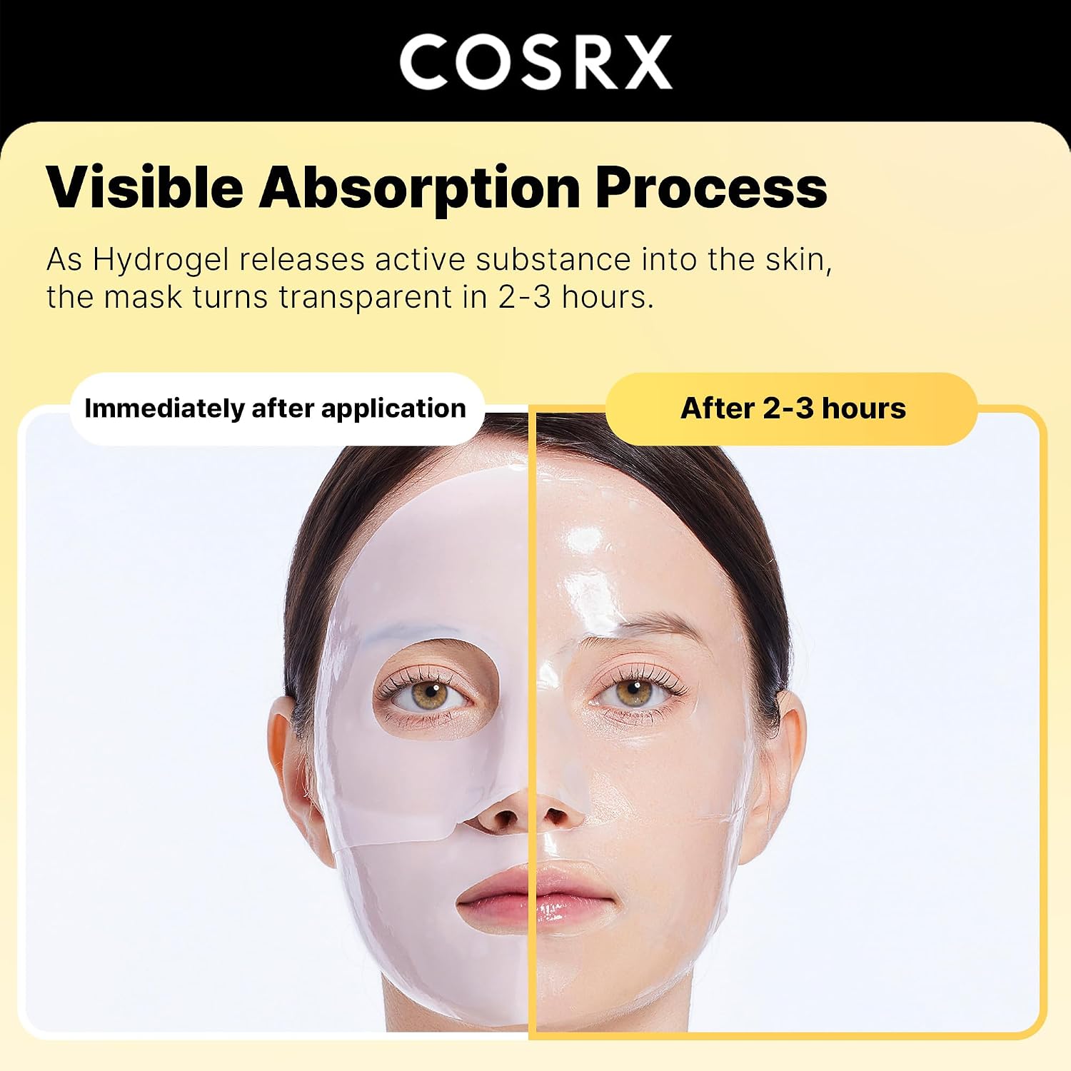 MASCARILLA FACIAL COSRX ADVANCED SNAIL MUCIN GLASS GLOW HYDROGEL 3 UNIDADES - 3