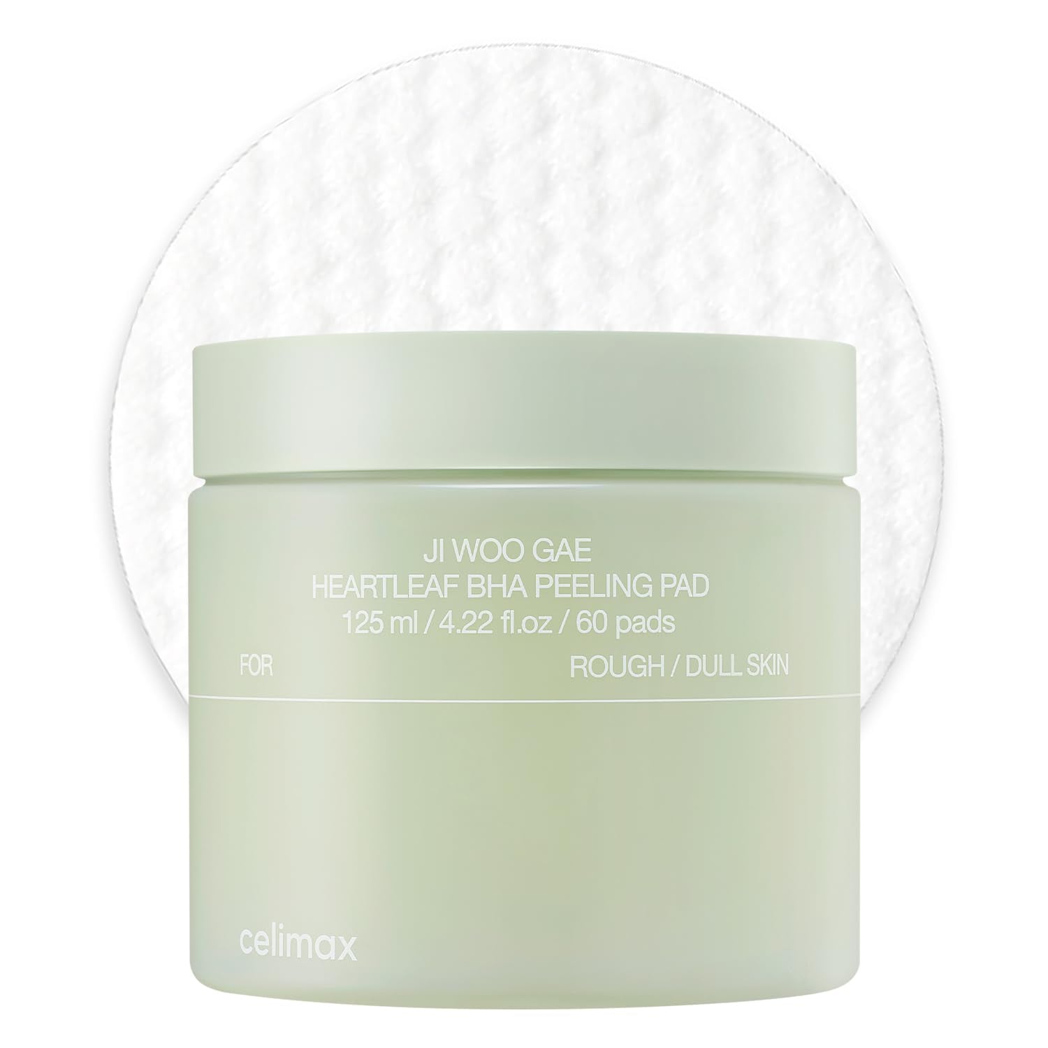 MASCARILLA FACIAL CELIMAX JI.WOO.GAE HEARTLEAF BHA PEELING PAD 60 UNIDADES - 1