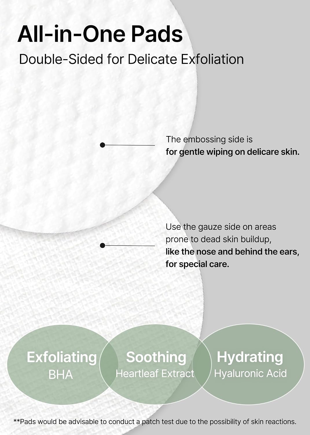 MASCARILLA FACIAL CELIMAX JI.WOO.GAE HEARTLEAF BHA PEELING PAD 60 UNIDADES - 4