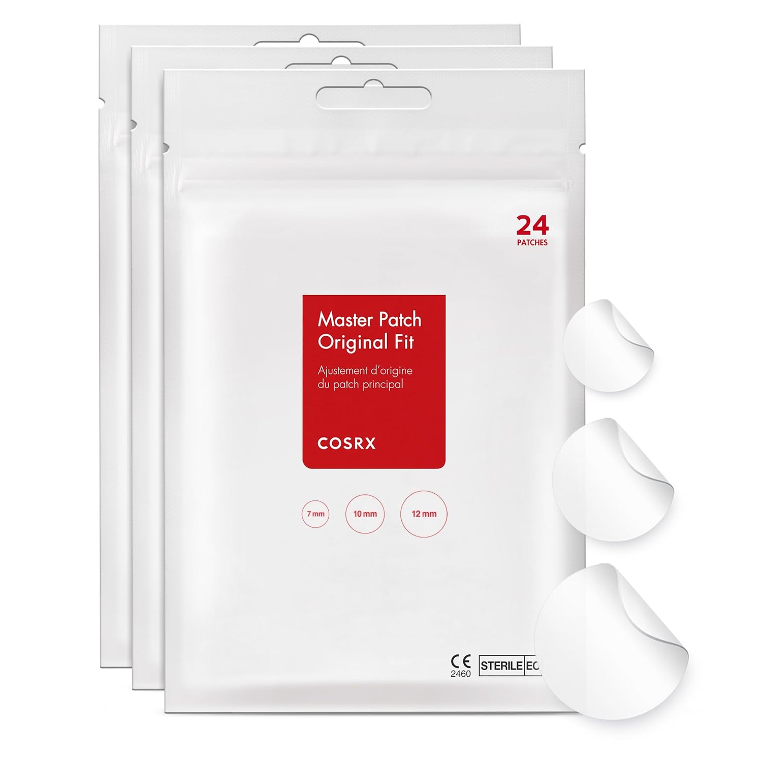 PARCHE PARA ACNÉ COSRX ACNE PIMPLE PATCHES HIDROCOLOIDE 72 UNIDADES 3 TAMAÑOS - 1