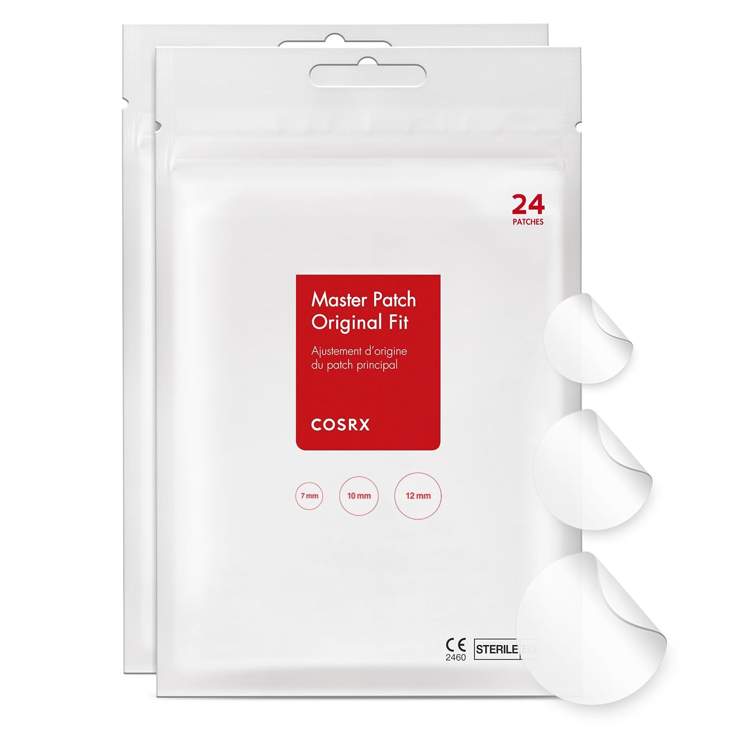 PARCHE PARA ACNÉ COSRX ACNE PIMPLE PATCHES HIDROCOLOIDE 48 UNIDADES 3 TAMAÑOS - 1