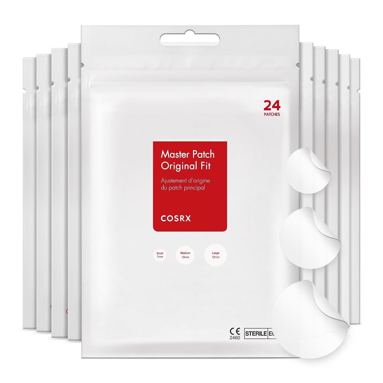 MASCARILLA FACIAL COSRX ACNE PIMPLE PATCHES HIDROCOLOIDE 240 UNIDADES 3 TAMAÑOS - 1