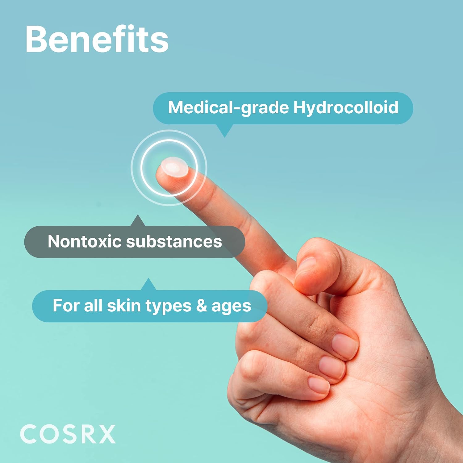 MASCARILLA FACIAL COSRX ACNE PIMPLE PATCHES HIDROCOLOIDE 120 UNIDADES 3 TAMAÑOS - 5